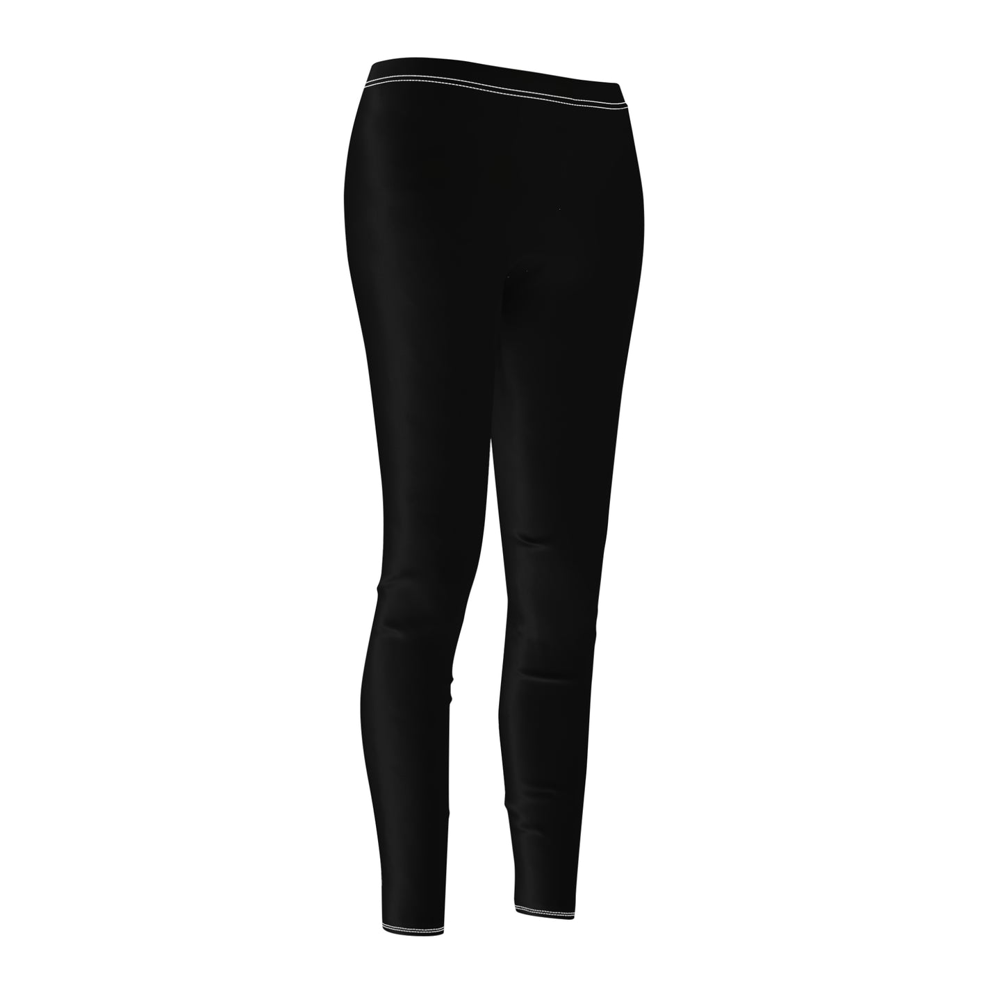 Stylish Black Women's Cut & Sew Casual Leggings | AOP Activewear, Fitness, Yoga, Everyday Comfort, Trendy Leggings