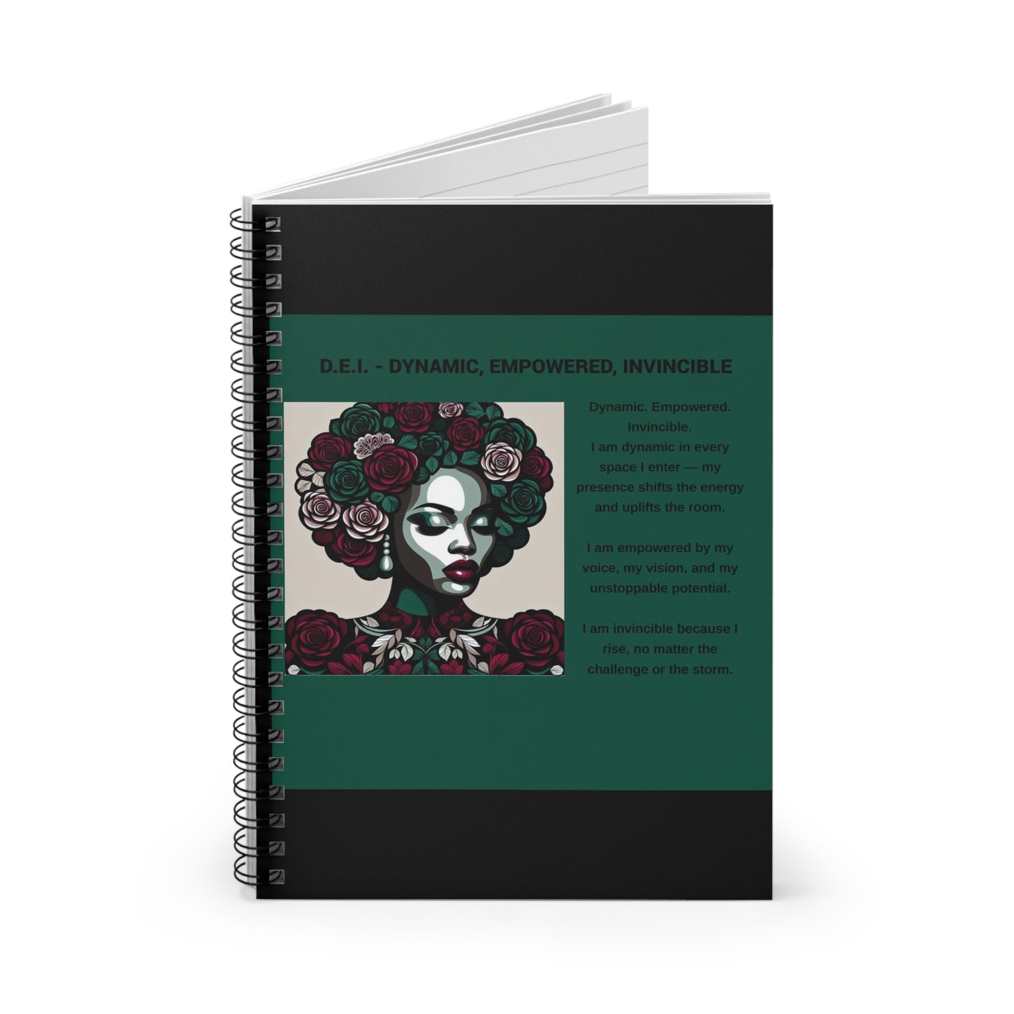Dynamic Empowerment Invincible Spiral Notebook - Ruled Line for Inspired Creativity