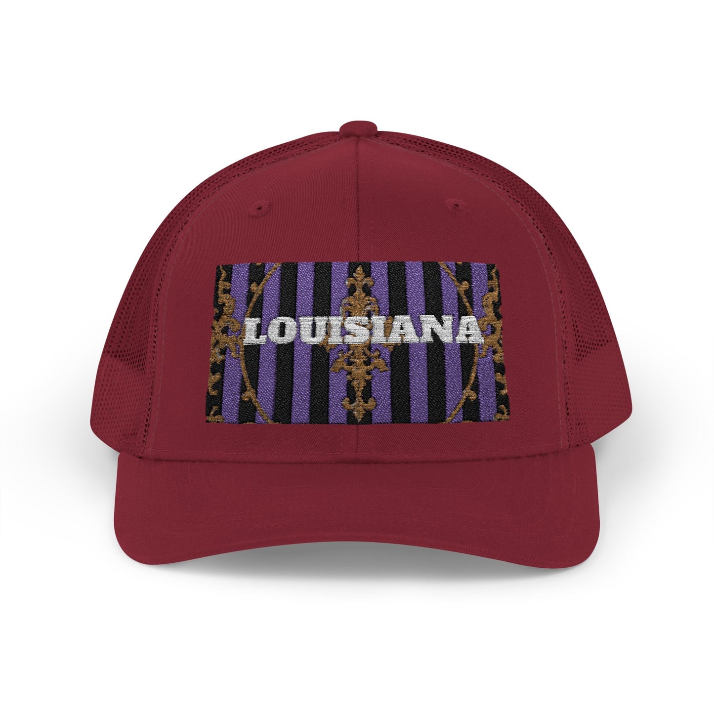 Louisiana Pride Snapback Trucker Cap | Festival Hat, Outdoor Accessory, Summer Style, Unique Gift for Travelers, Sports Enthusiasts