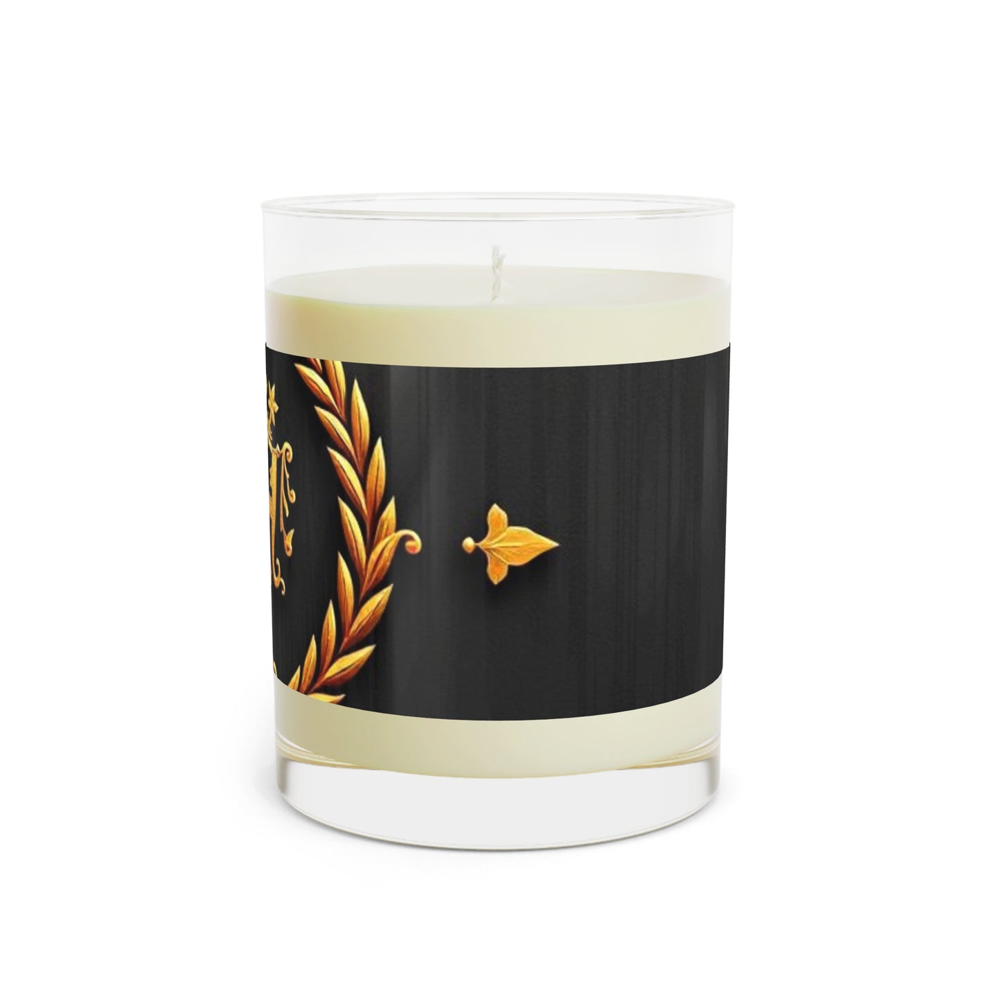 Luxury Scented Candle, Elegant Home Decor, Gift for Her, Aromatherapy Candle, Relaxation Essential, Black and Gold Design