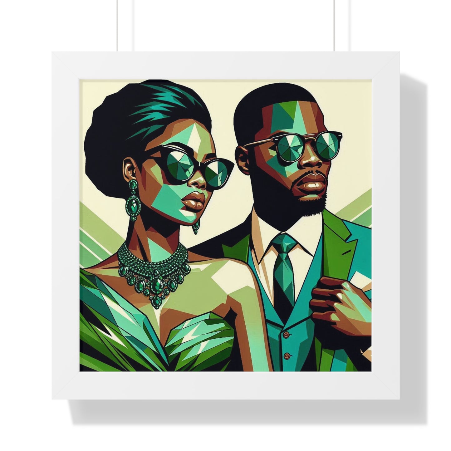 Stylish Framed Vertical Poster - Modern Art for Home Decor - "Legacy in Motion"