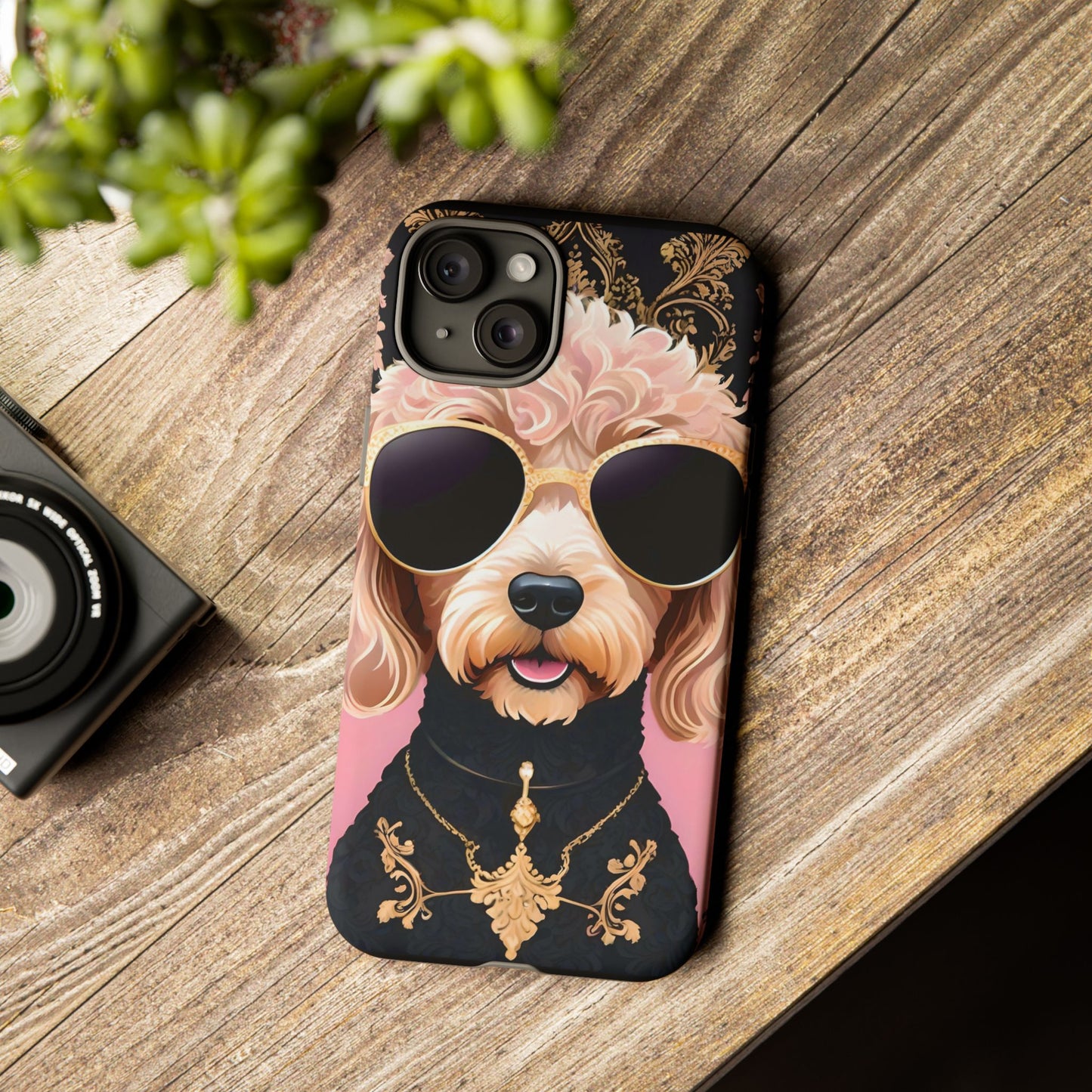Phone Case - Golden Doodle In Sunglasses Tough Case