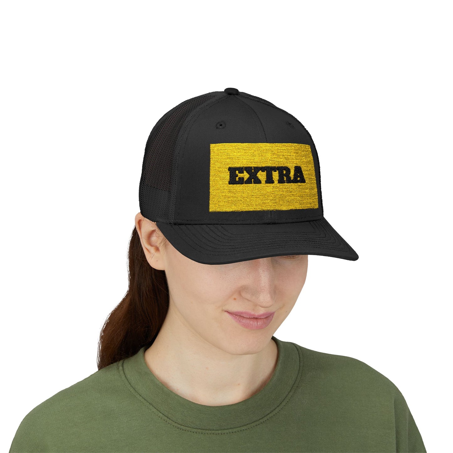Extra Sparkling Gold Snapback Trucker Cap, Casual Hat, Fashion Accessory, Outdoor Gear, Gift for Him/Her, Party Wear