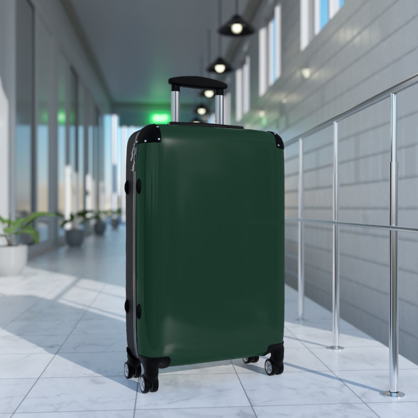 Stylish Midnight Green Travel Suitcase for Easy Adventures, Durable Luggage for Travel Lovers, Perfect for Vacations, Getaways, & Business Trips