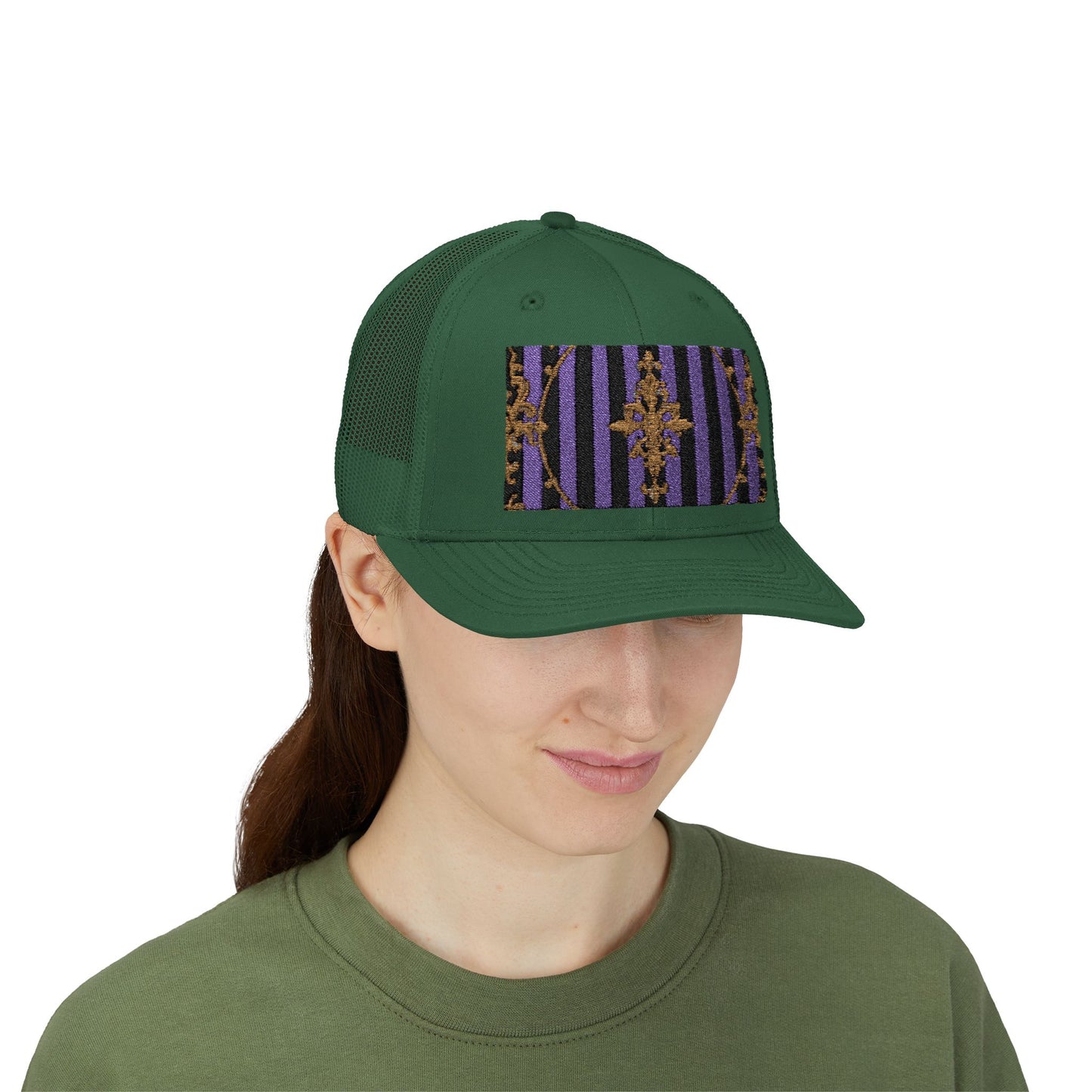 Stylish Baroque Vintage-Inspired Snapback Trucker Cap, Hipster Cap, Festival Headwear, Unique Gift for Fashion Lovers