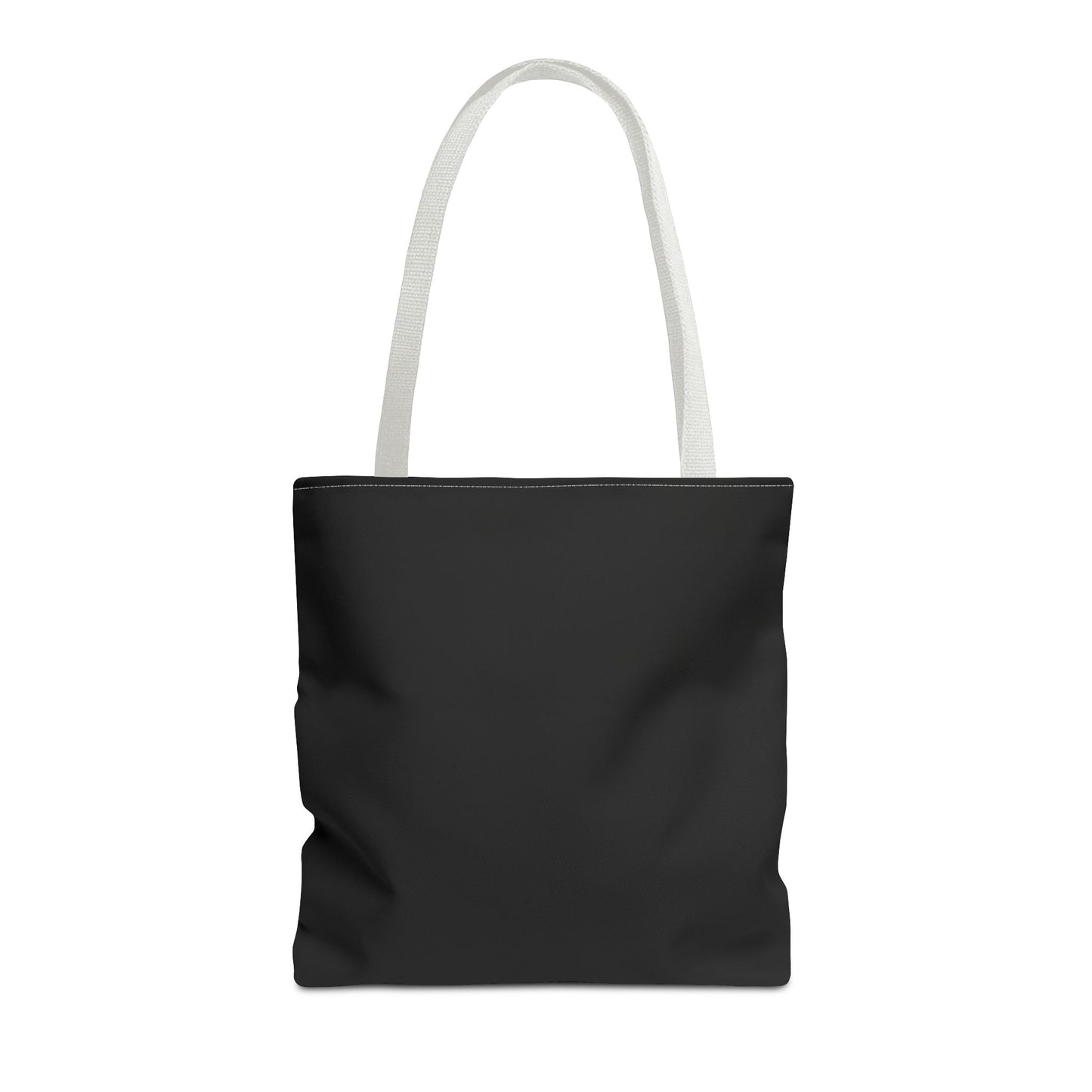 Stylish Black All-Over Print Tote Bag, Eco-Friendly Shopping Bag, Beach Tote, Gift for Her, Everyday Carryall