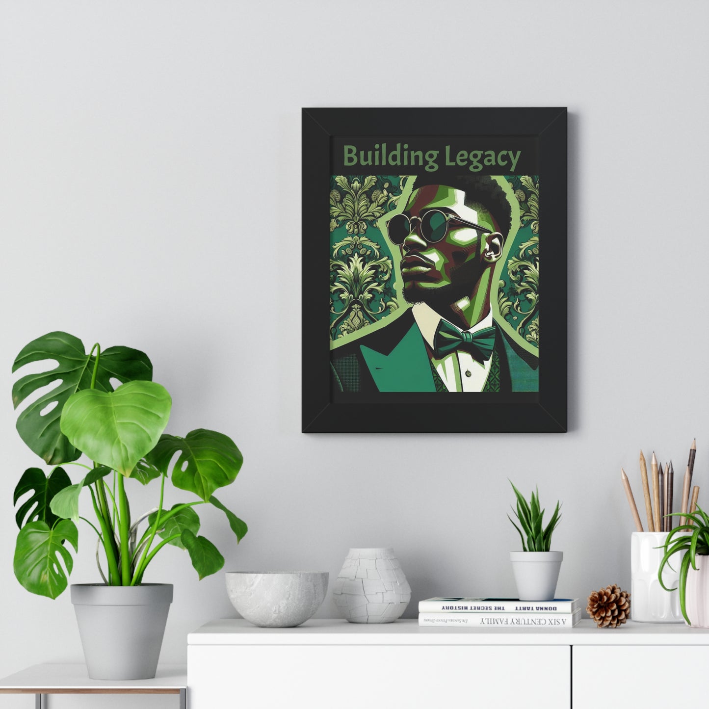 Elegant Framed Vertical Poster - Building Legacy Wall Art, Home Decor, Motivational Art, Gift for Him, Inspirational Decor