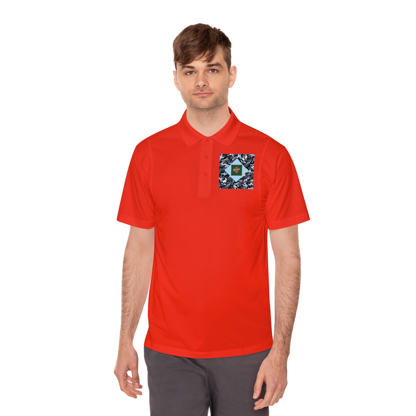 Men's Sport Polo Shirt - Camo & Diamond 8