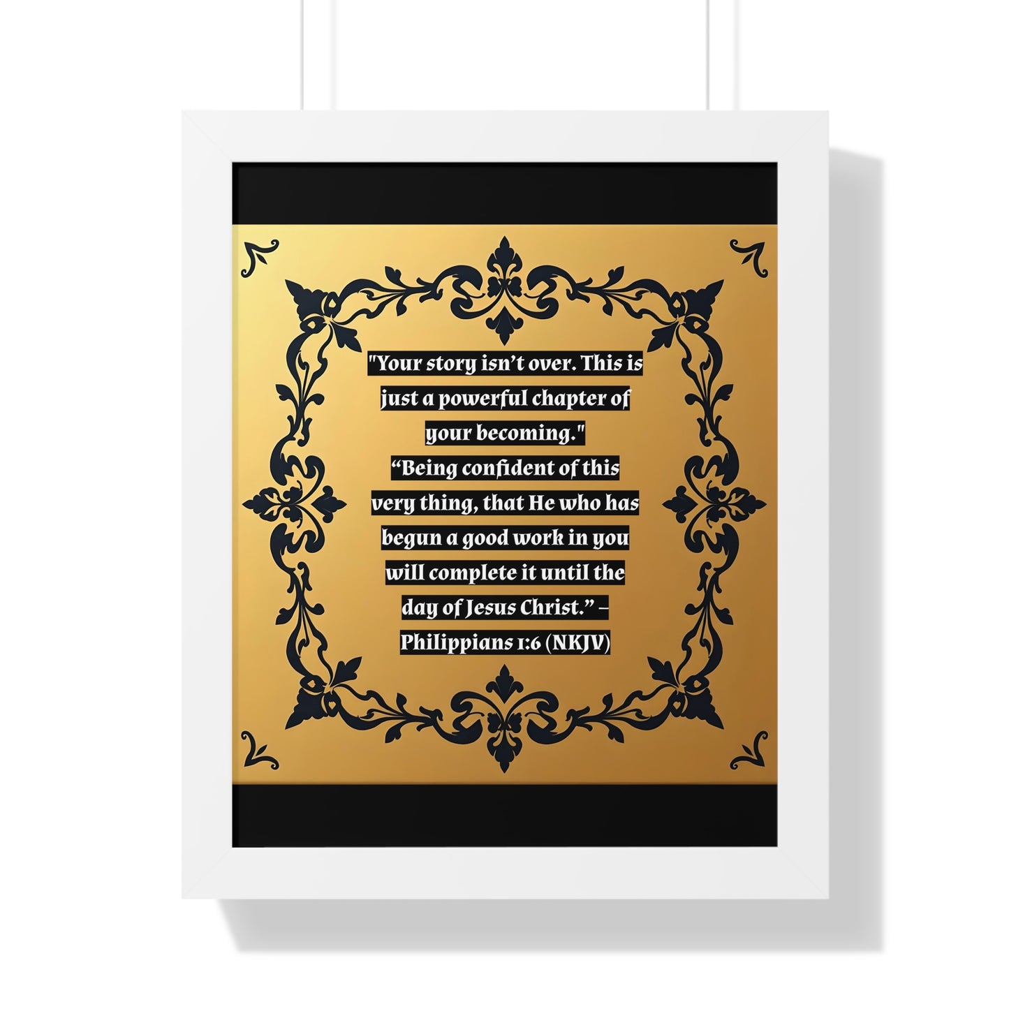 Vertical Poster - 'Your story isn't over' Wall Art