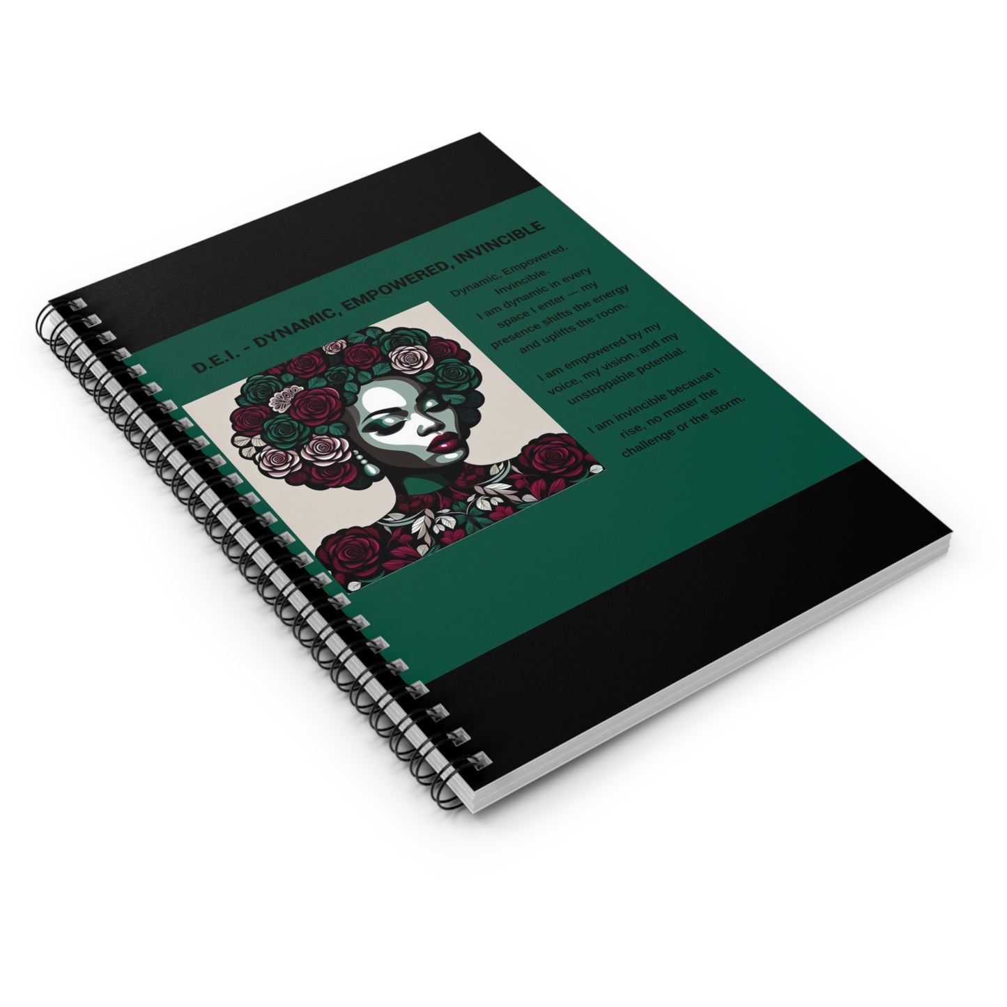 Dynamic Empowerment Invincible Spiral Notebook - Ruled Line for Inspired Creativity