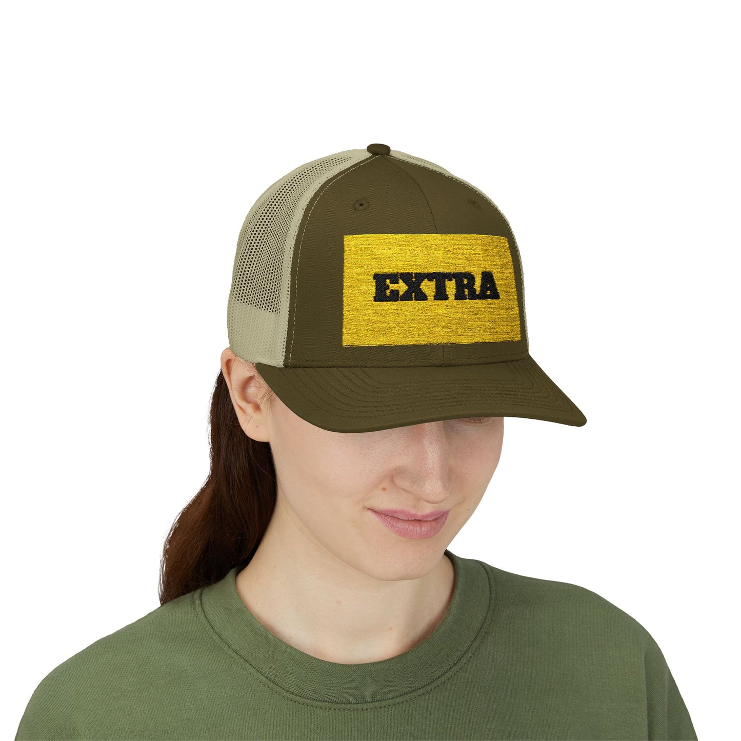 Extra Sparkling Gold Snapback Trucker Cap, Casual Hat, Fashion Accessory, Outdoor Gear, Gift for Him/Her, Party Wear