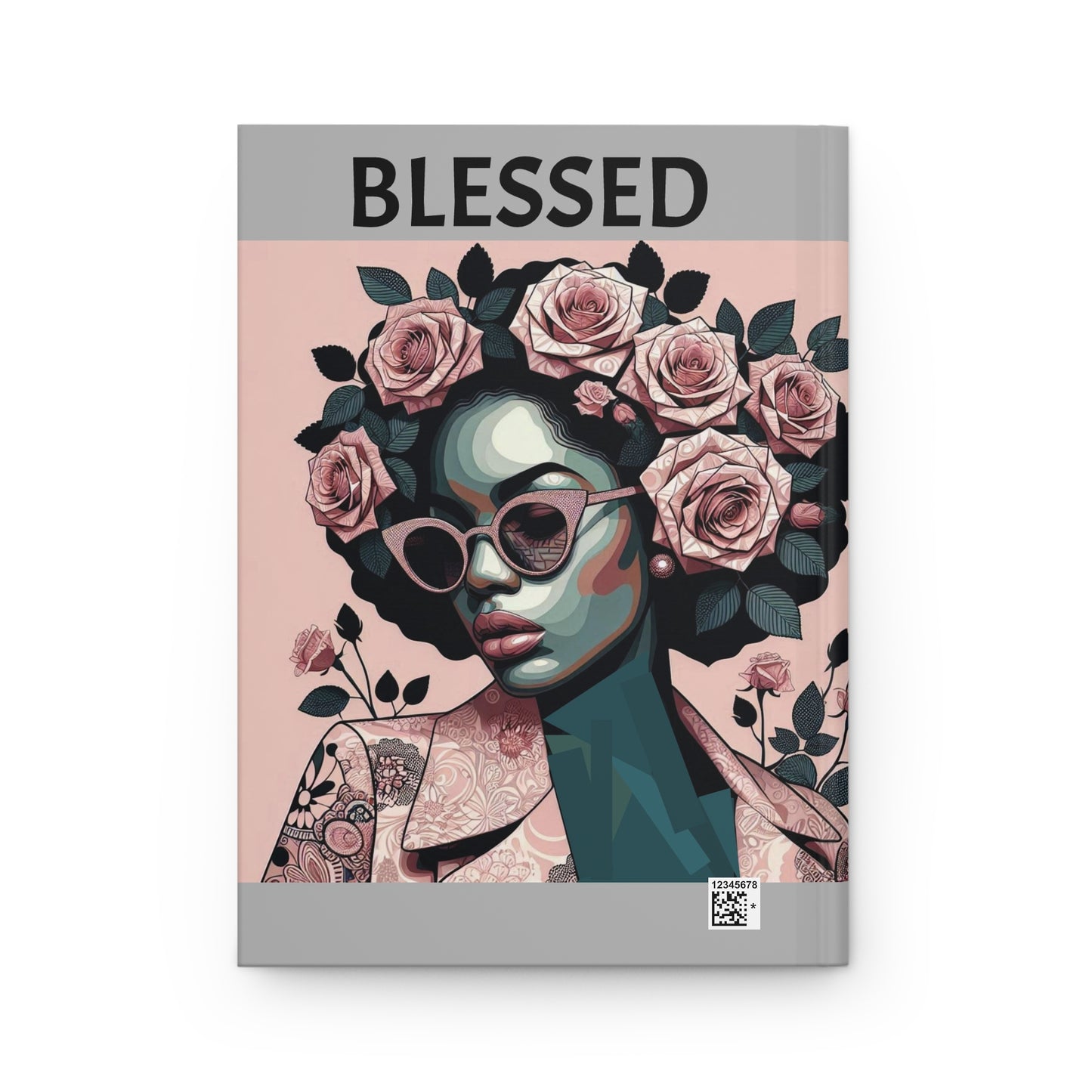 Chic Hardcover Journal with Inspirational Quotes, Empowerment Notebook, Gift for Her, Art Journal, Writing Diary, Blessed & Covered Designs