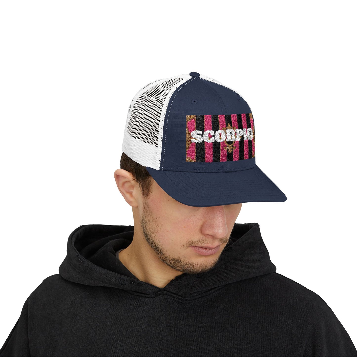 Scorpio Snapback Trucker Cap | Zodiac Hat, Astrology Gift, Trendy Cap for Astrology Lovers, Summer Style, Unique Birthday Gift