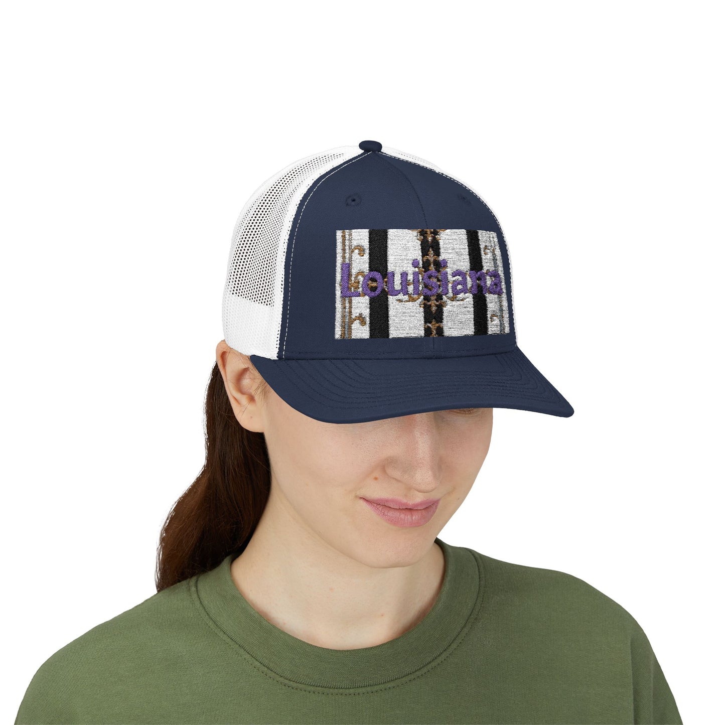 Stylish Louisiana Snapback Trucker Cap for Trendy Outfits, Perfect for Gifts, Outdoor Events, Summer Festivals, Casual Wear