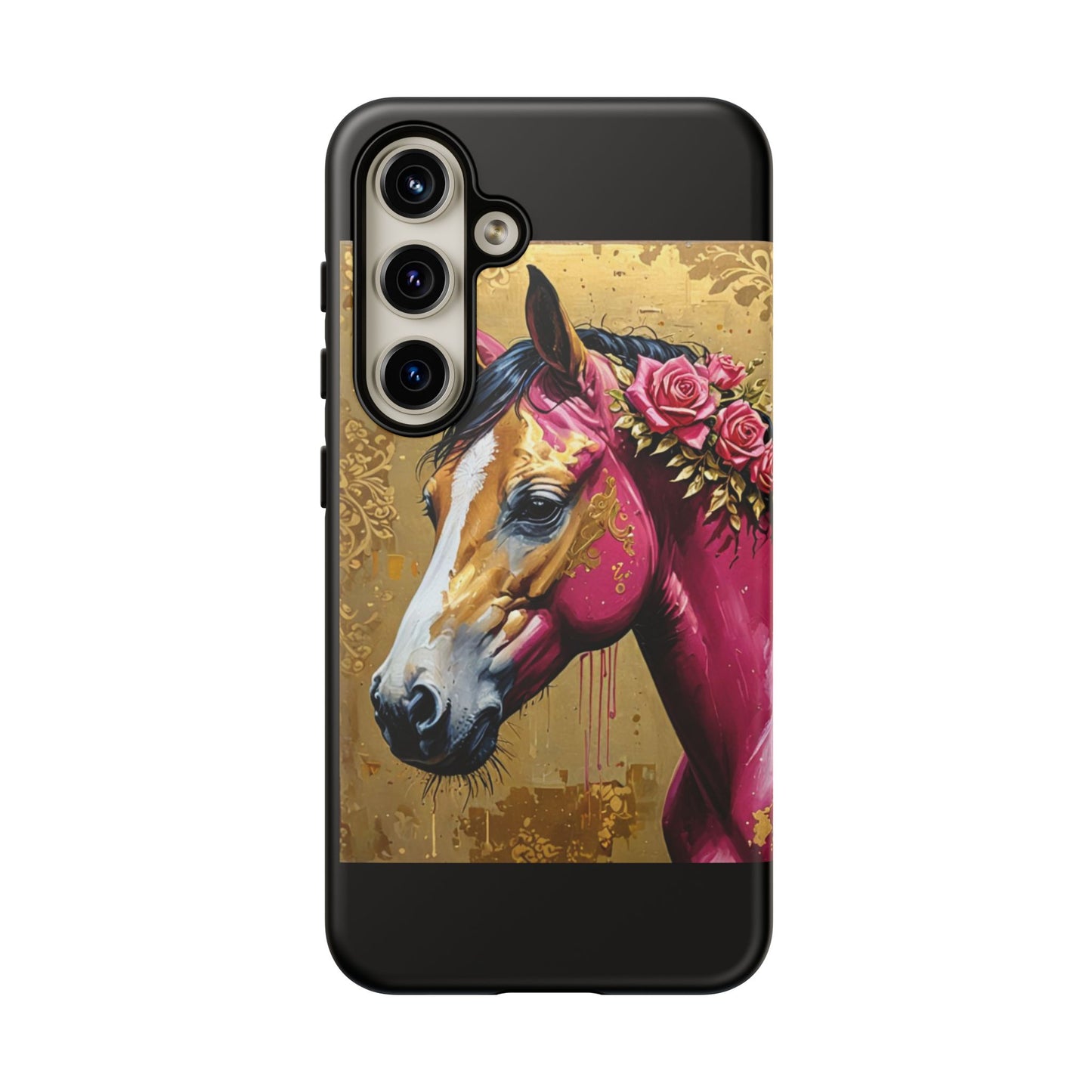 Phone Case - Elegant Horse Damask Design