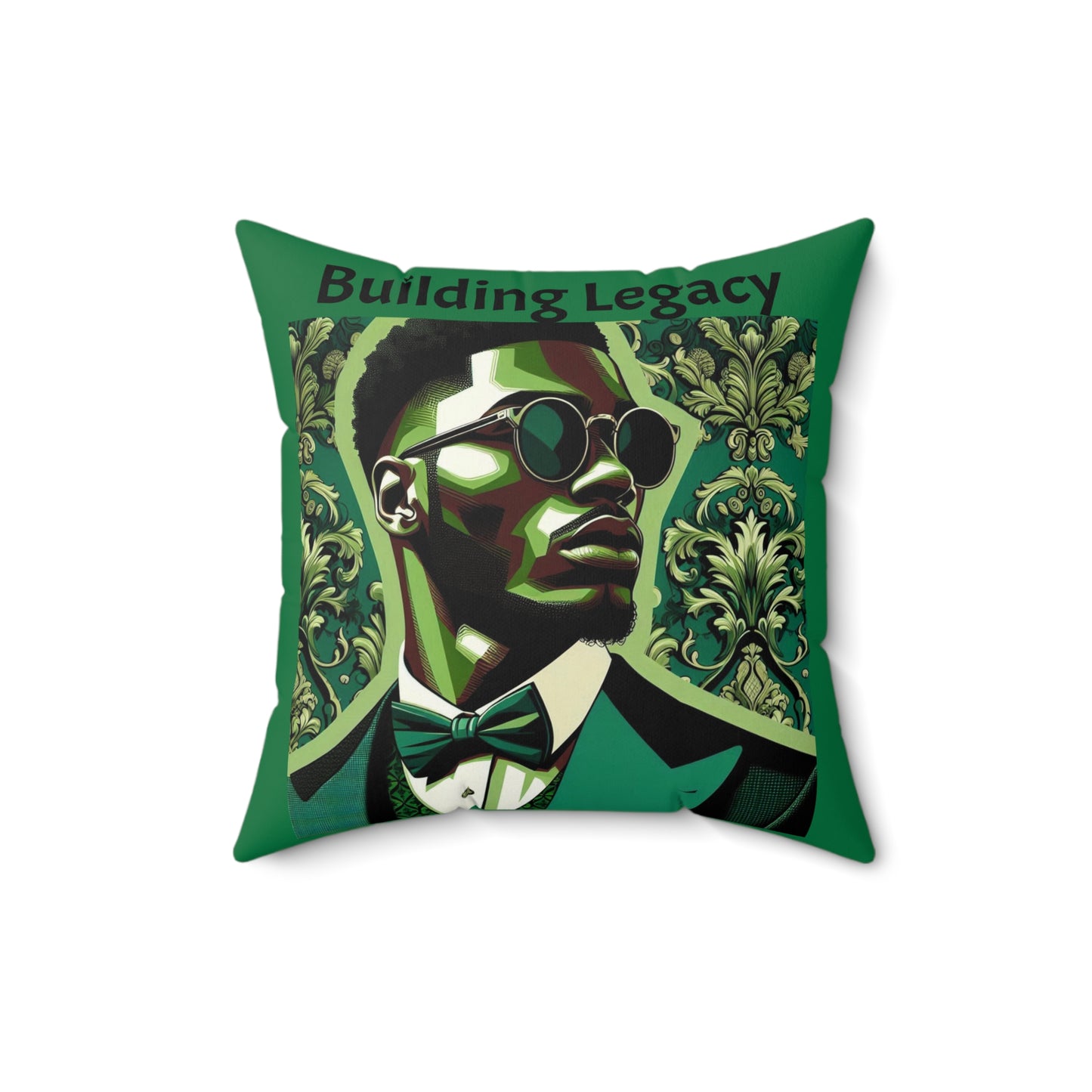 Building Legacy Faux Suede Pillow | Inspirational Home Decor, Modern Accent, Gift for Graduates, Unique Statement Piece