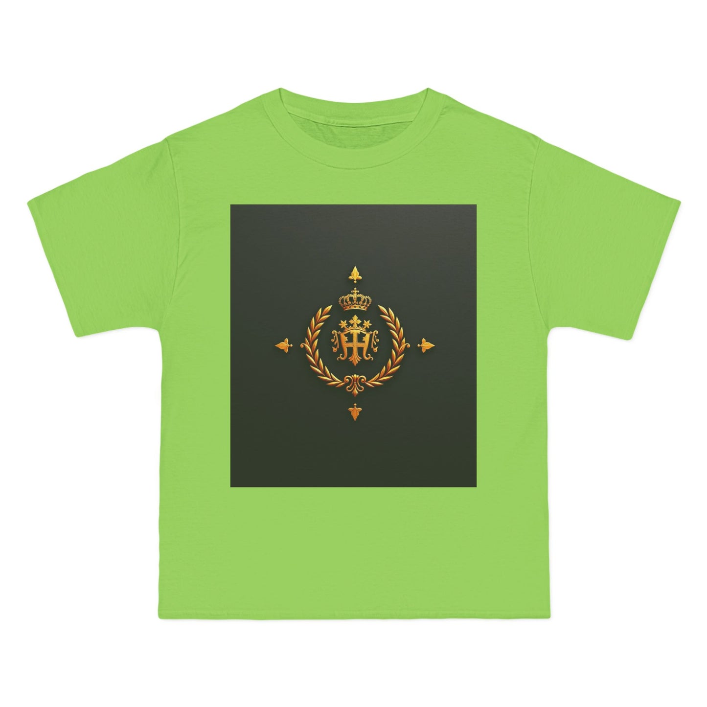 Stylish Gold Emblem T-Shirt, Casual Tee, Unique Gift, Everyday Wear, Graphic Shirt, Fashion Statement - Gold Crest