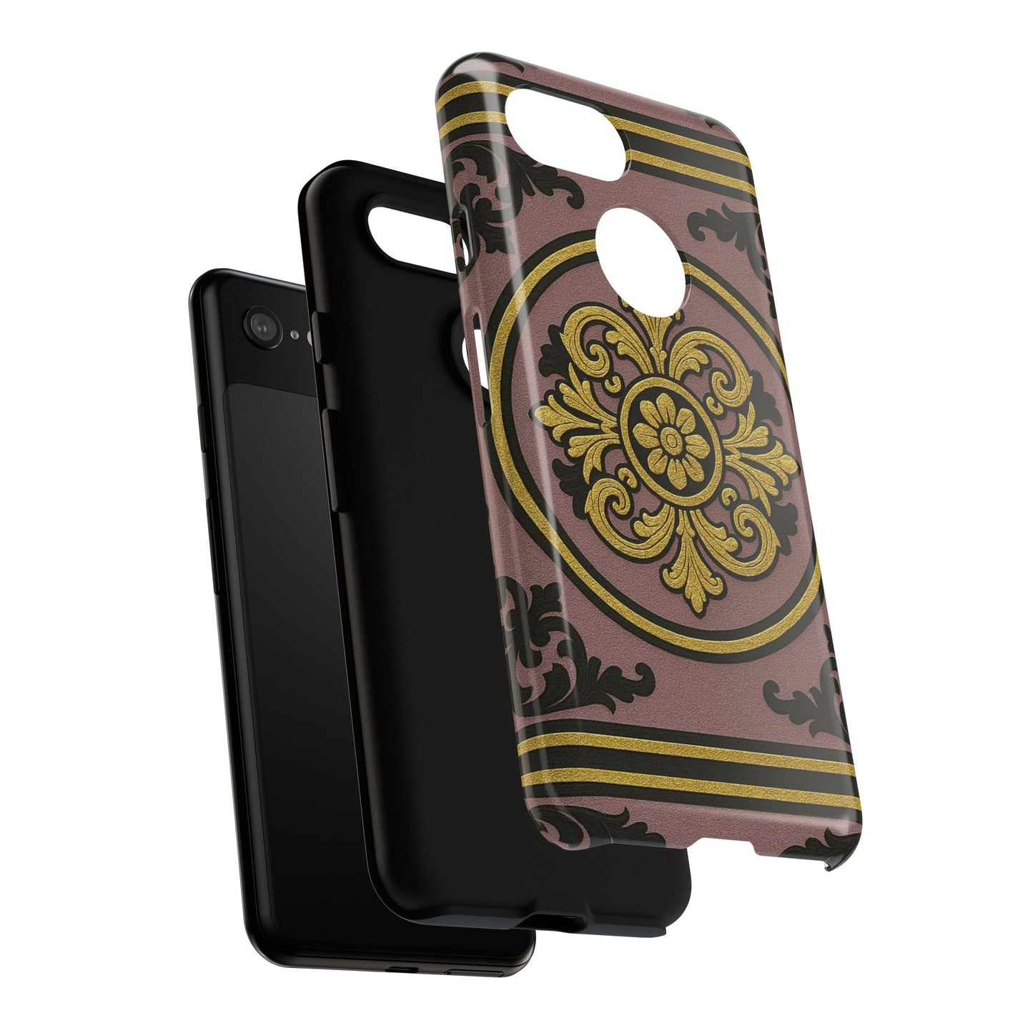 Gilded Mauve With Gold-Black Baroque Tough Cases