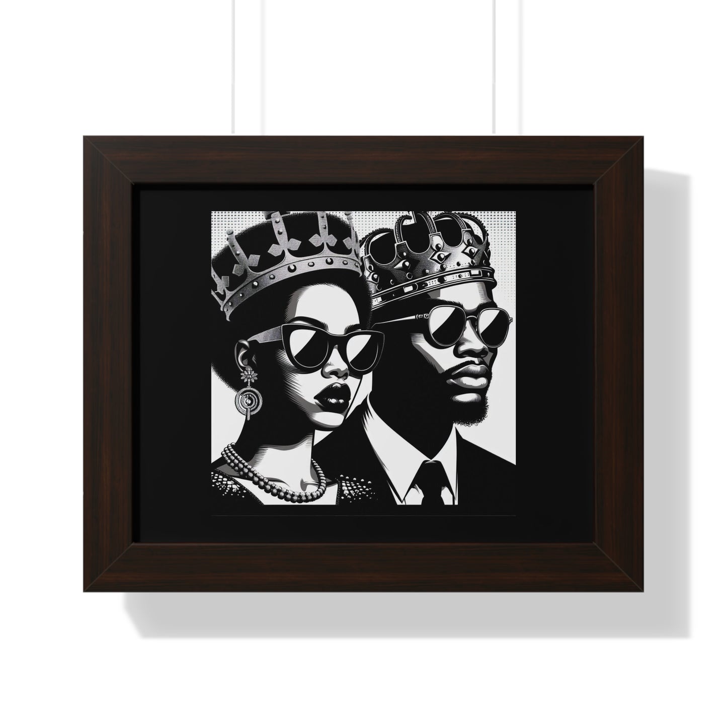 Royalty Framed Poster, Wall Art Decor, Black Culture Art, Modern Home Decor, Unique Gift for Her/Him