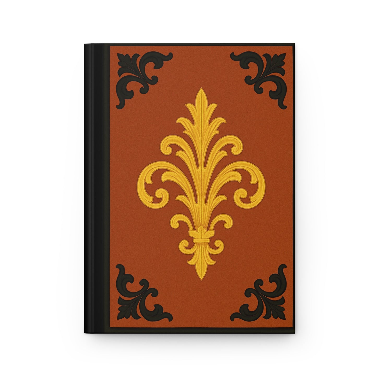 Dusk Terracotta Baroque Hardcover Journal — Vintage Notebook
