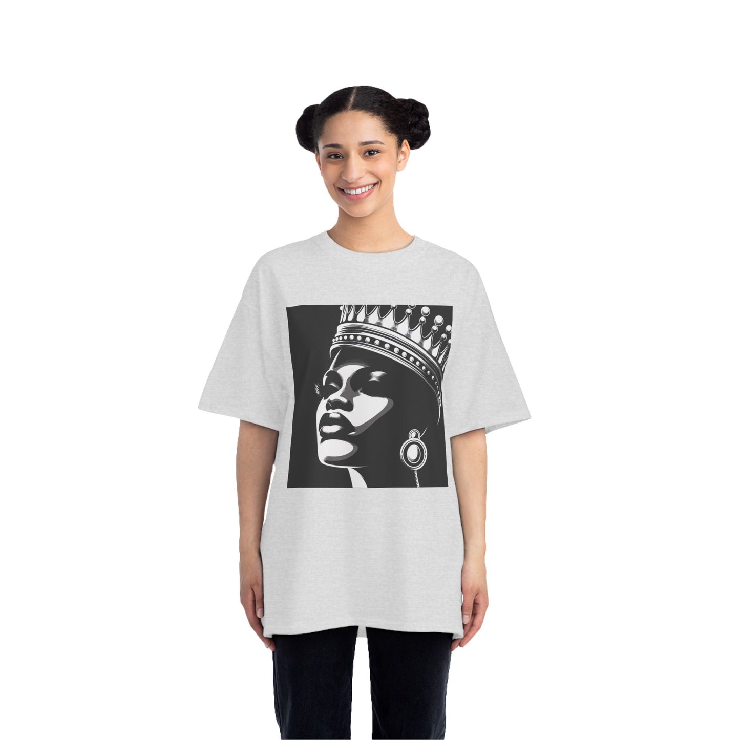 Crowned Beauty T-Shirt, Unisex, Short-Sleeve Tee, Graphic Art Shirt, Queen Vibes Apparel, Unique Gift for Women, Fashion Statement Top