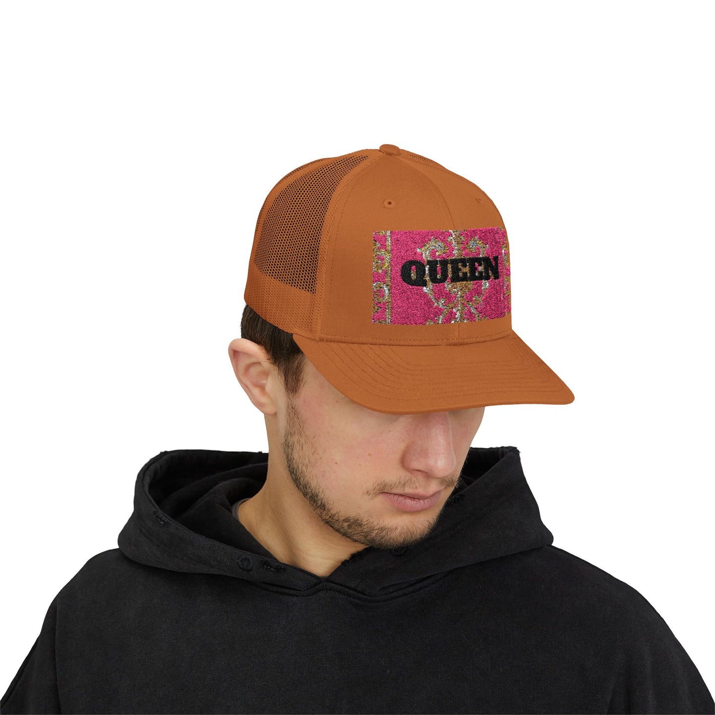 Queen Sparkle Snapback Trucker Cap | Trendy Fashion Hat | Perfect Gift for Festivals, Parties, Summer Vibes, Outdoor Adventures, Unique Style