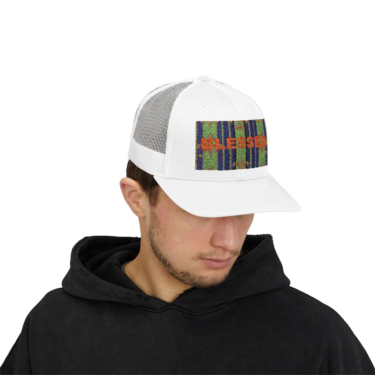 Blessed Snapback Trucker Cap, Casual Hat, Faith Gift, Outdoor Cap, Stylish Accessory, Everyday Wear