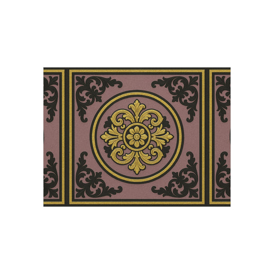 Elegant Gilded Mauve With Gold-Black Baroque Vintage Foam Board Decor, Wall Art Display, Customizable Home Decor, Gift for Housewarming, Art Lovers