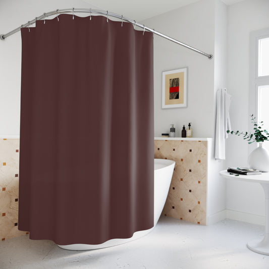 Elegant Brown Merlot Shower Curtain - Bathroom Decor, Modern Home Accessory, Gift for Homeowners, Holiday Style