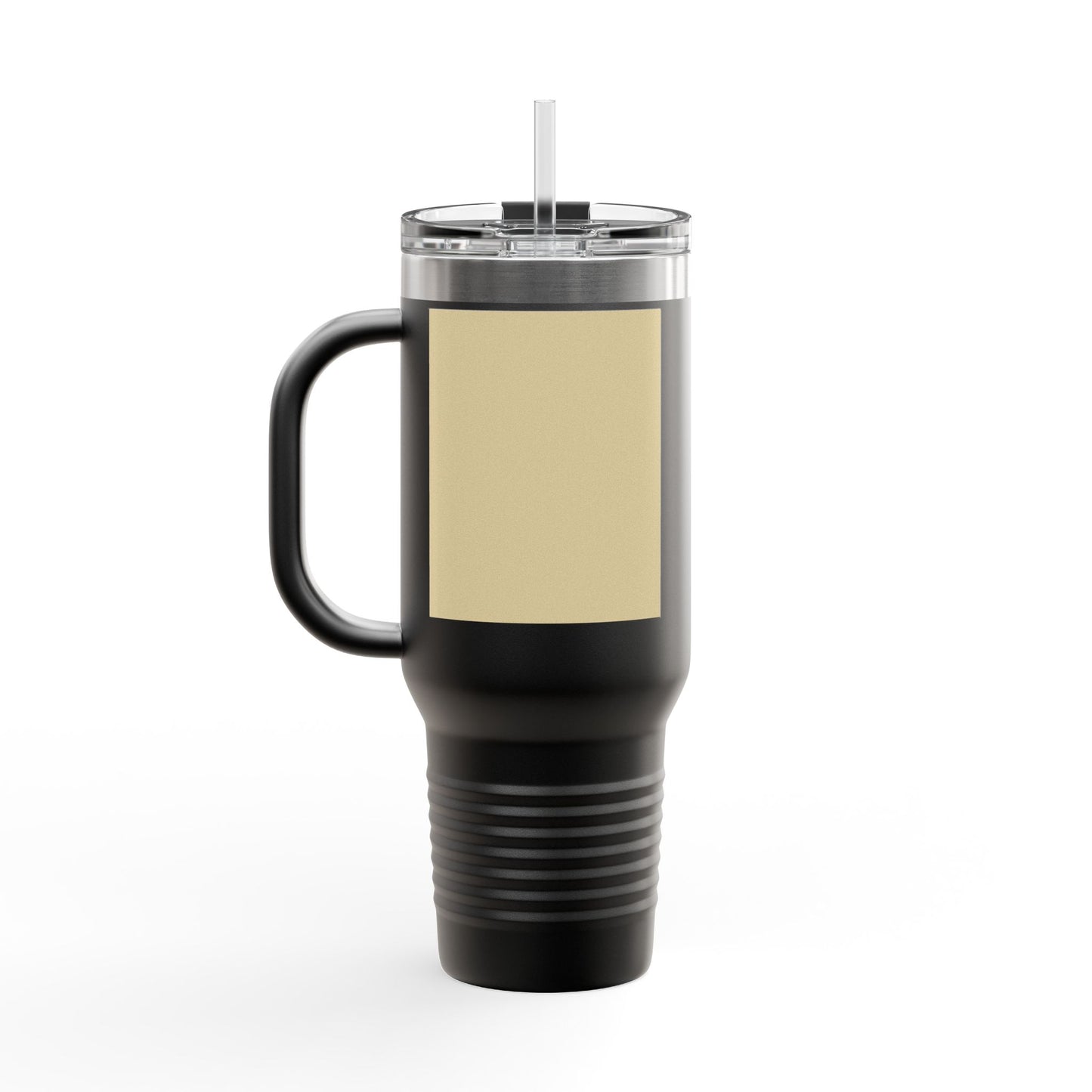 Vanilla Wheat 40oz Insulated Travel Mug | Customizable Hot & Cold Drink Tumbler | Perfect Gift for Travelers, Coffee Lovers, Road Trips, Holidays