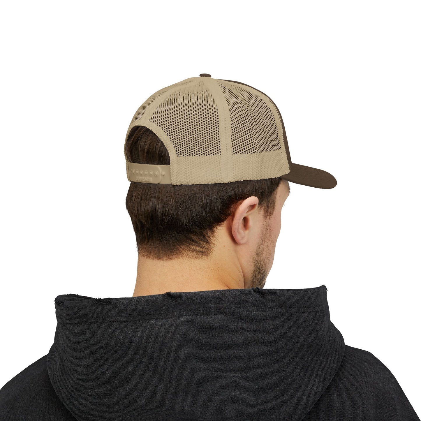 Blessed Snapback Trucker Cap | Casual Style, Outdoor Gear, Faith-Based Gift, Adjustable Hat, Everyday Fashion - Black & White Striped Gold Baroque