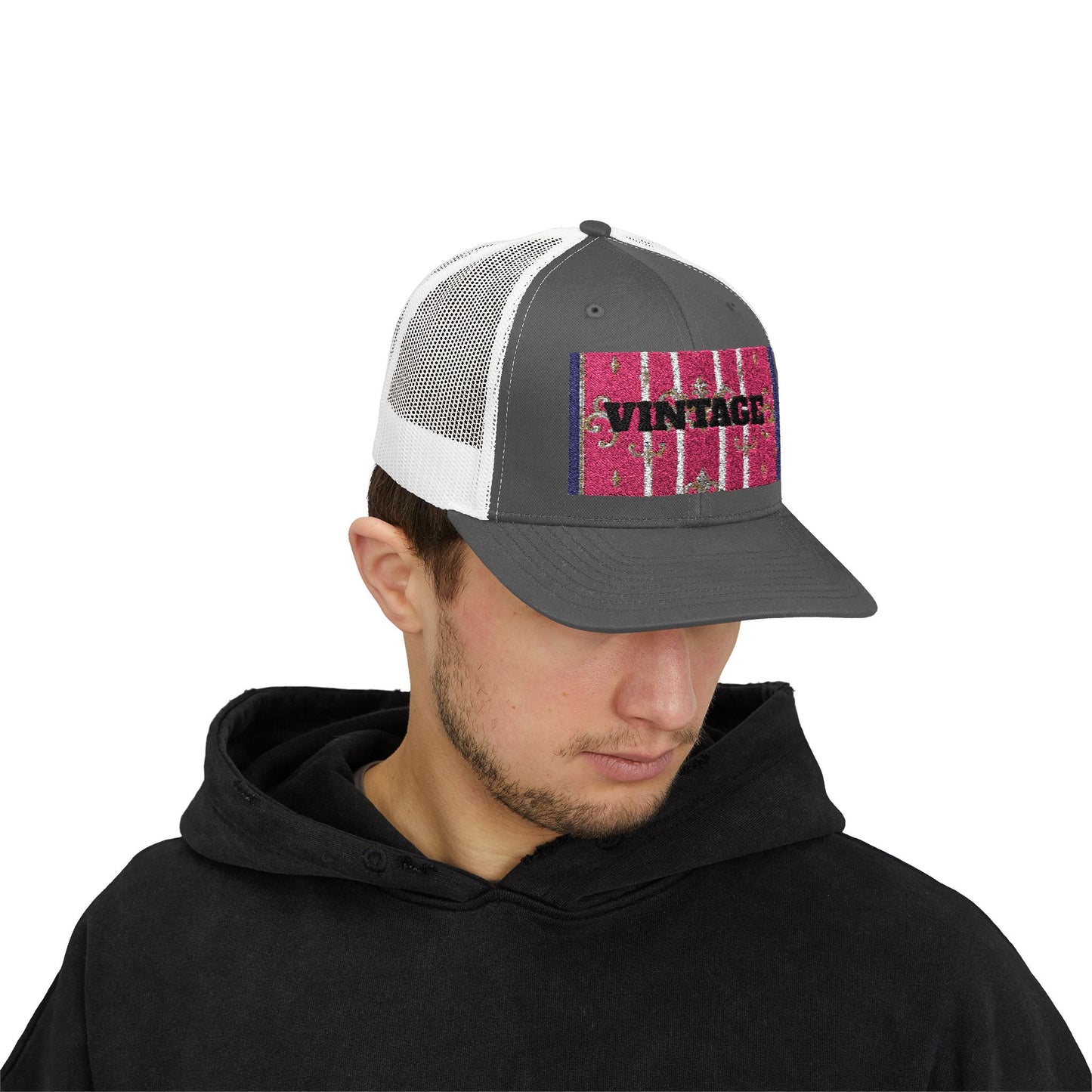 Vintage-Inspired Snapback Trucker Cap – Fun, Casual Style for Everyday Wear, Great for Festivals, Summer Outings, Birthday Gifts, Unisex Hat