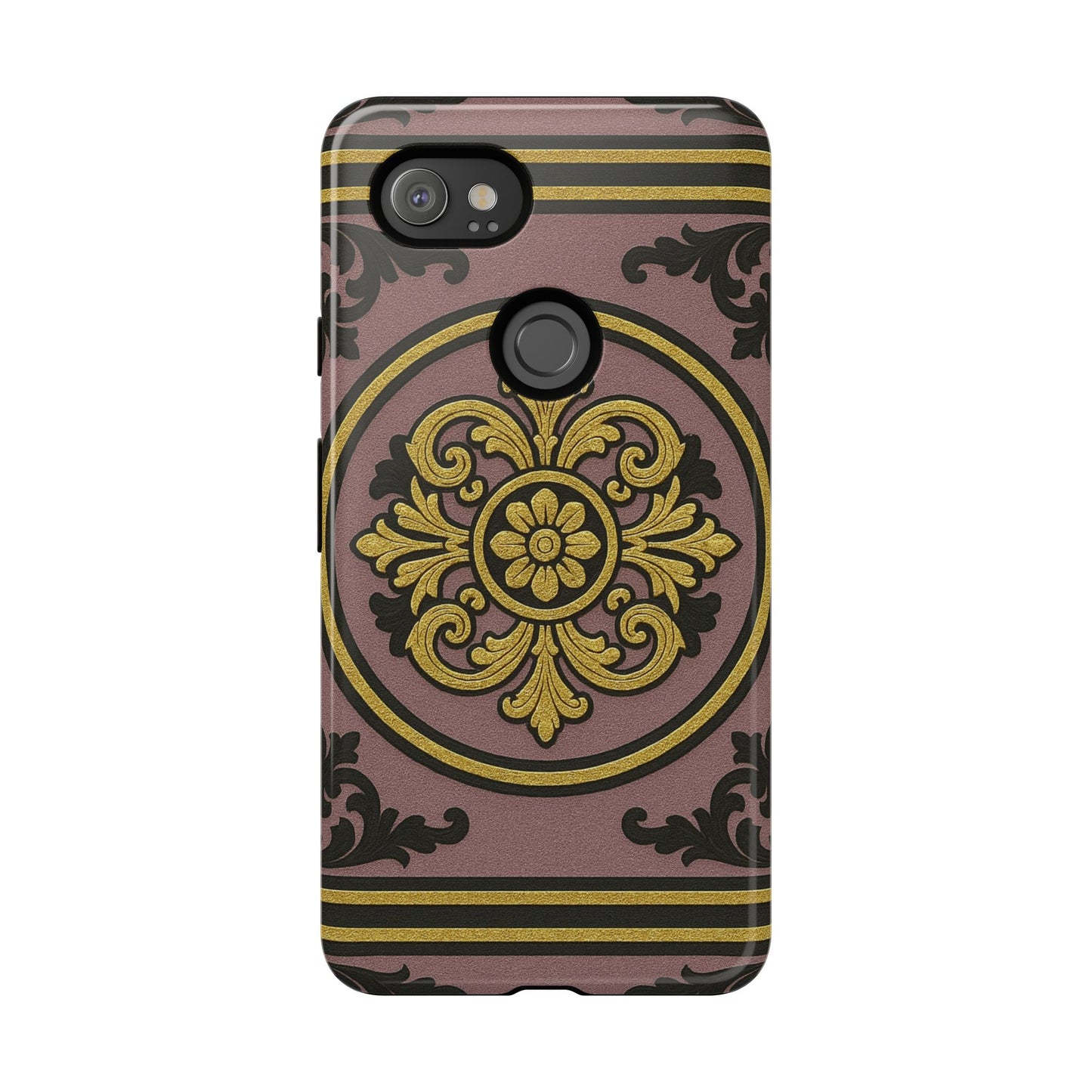 Gilded Mauve With Gold-Black Baroque Tough Cases
