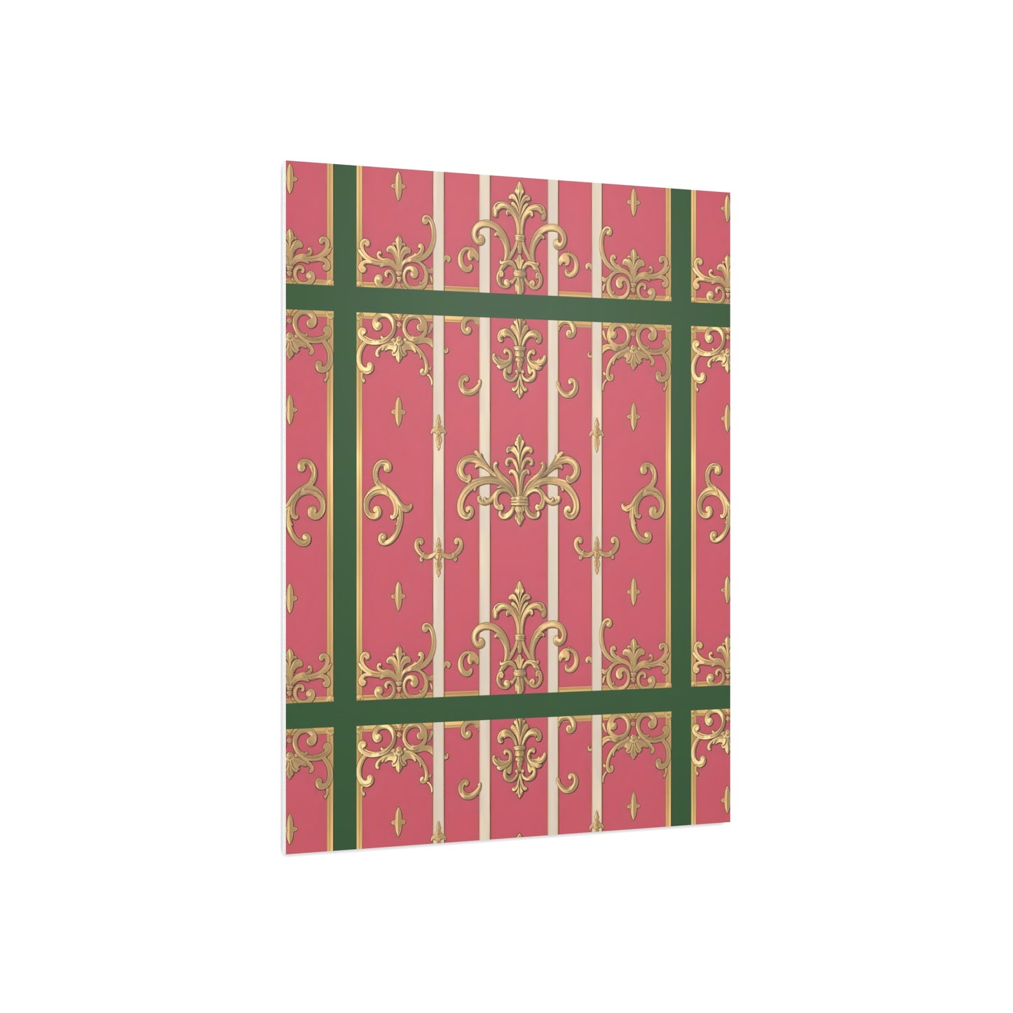 Elegant Green Border Pink & Gold Foam Board Decor - Party Backdrop, Art Display, Home Decor, Event Decoration, Wall Art