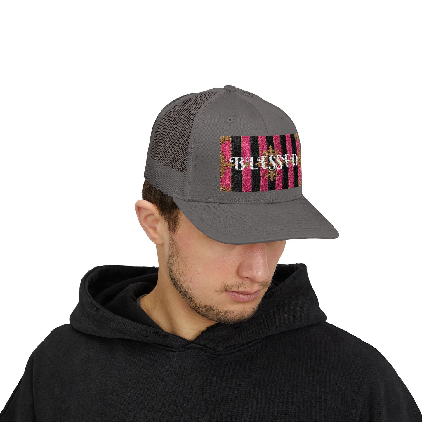 Blessed Snapback Trucker Cap, Inspirational Hat, Casual Headwear, Faith-Based Gift, Trendy Accessory, Ideal for Daily Wear