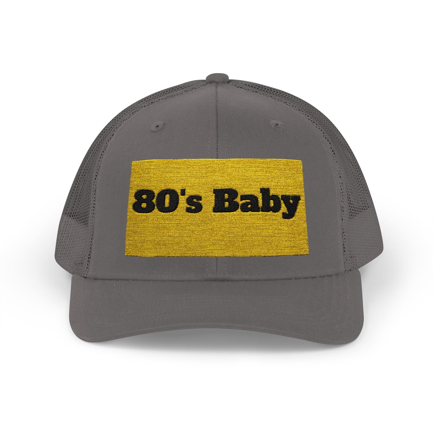 80's Baby Gold Snapback Trucker Cap - Retro Style Hat, Vintage Cap, Perfect for 80's Themed Parties, Gifts for Nostalgic Friends, Summer Fun