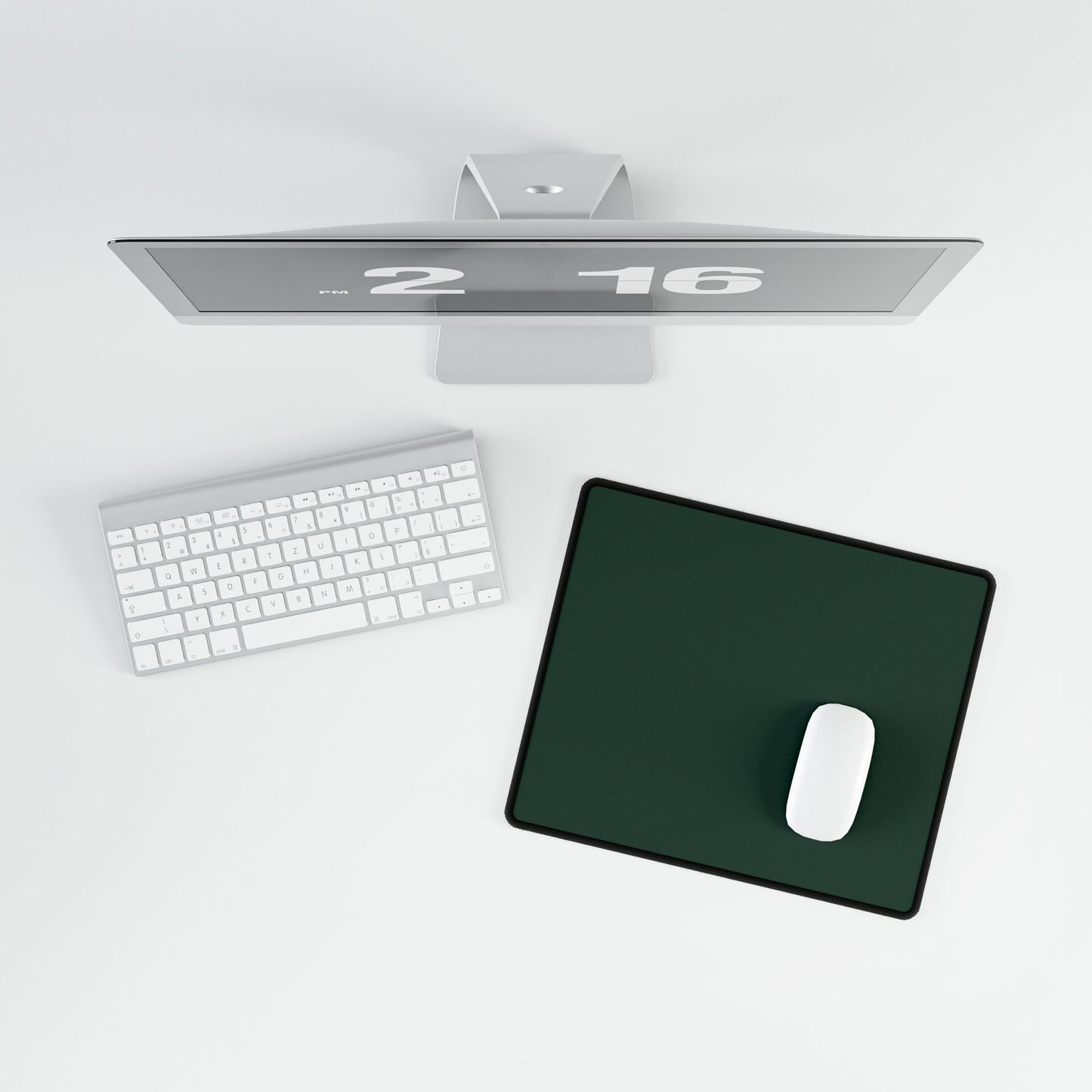 Elegant Midnight Green Desk Mats for Home Office, Stylish Mouse Pad, Desk Accessories, Gift for Students, Minimalist Desk Decor