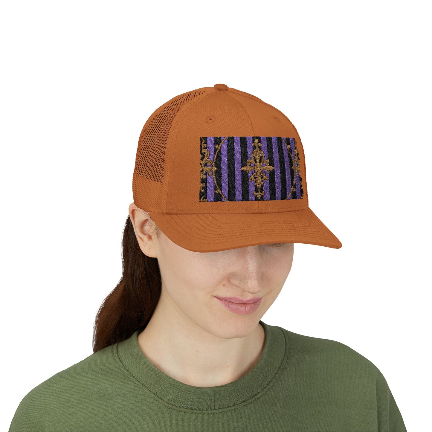 Stylish Baroque Vintage-Inspired Snapback Trucker Cap, Hipster Cap, Festival Headwear, Unique Gift for Fashion Lovers