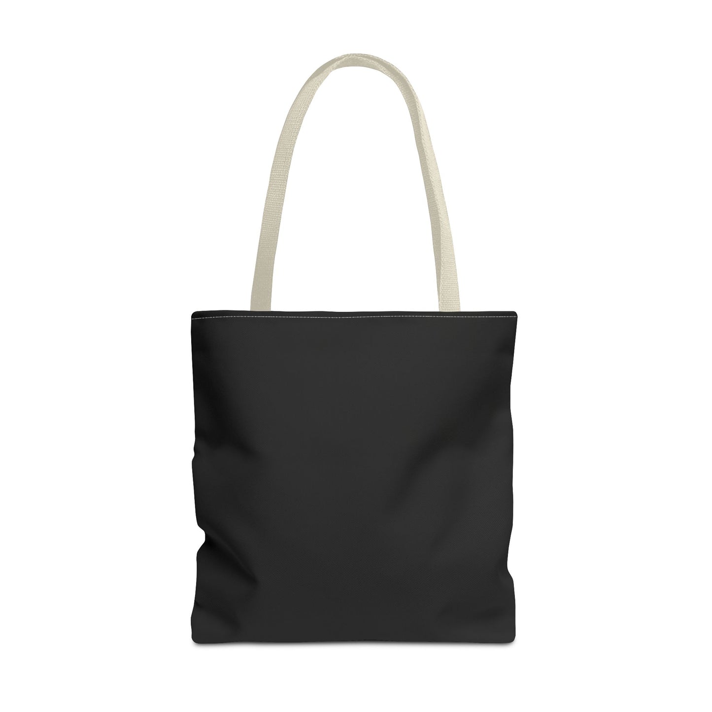 Stylish Black All-Over Print Tote Bag, Eco-Friendly Shopping Bag, Beach Tote, Gift for Her, Everyday Carryall