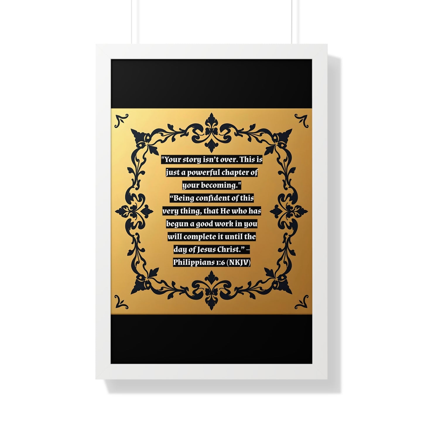 Vertical Poster - 'Your story isn't over' Wall Art