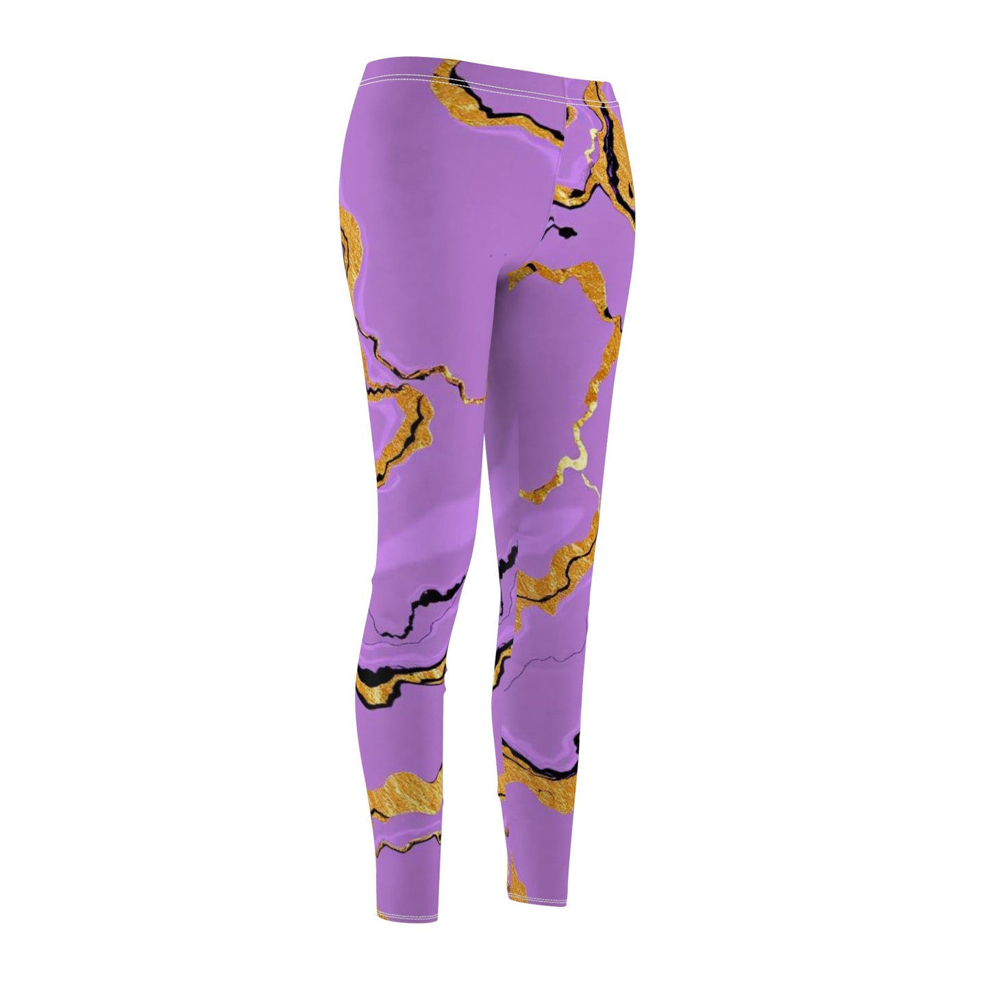 Stylish Purple Marble Women's Leggings, Trendy Activewear, Casual Pants, Workout Leggings, Yoga Tights, Fashionable Athleisure