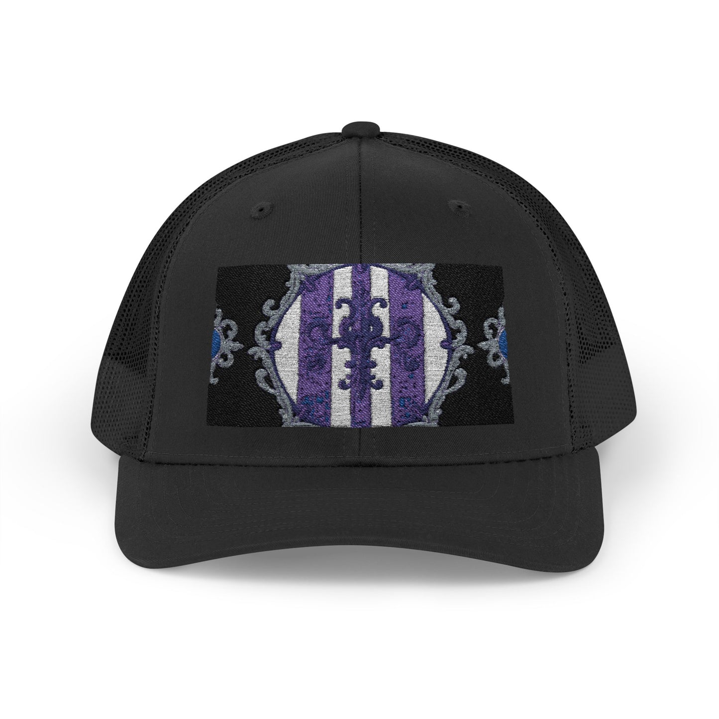 Stylish Baroque Design Snapback Trucker Cap with Artistic Design, Unisex Cap, Trendy Hat for Outdoor Activities, Casual Wear, Gift Idea