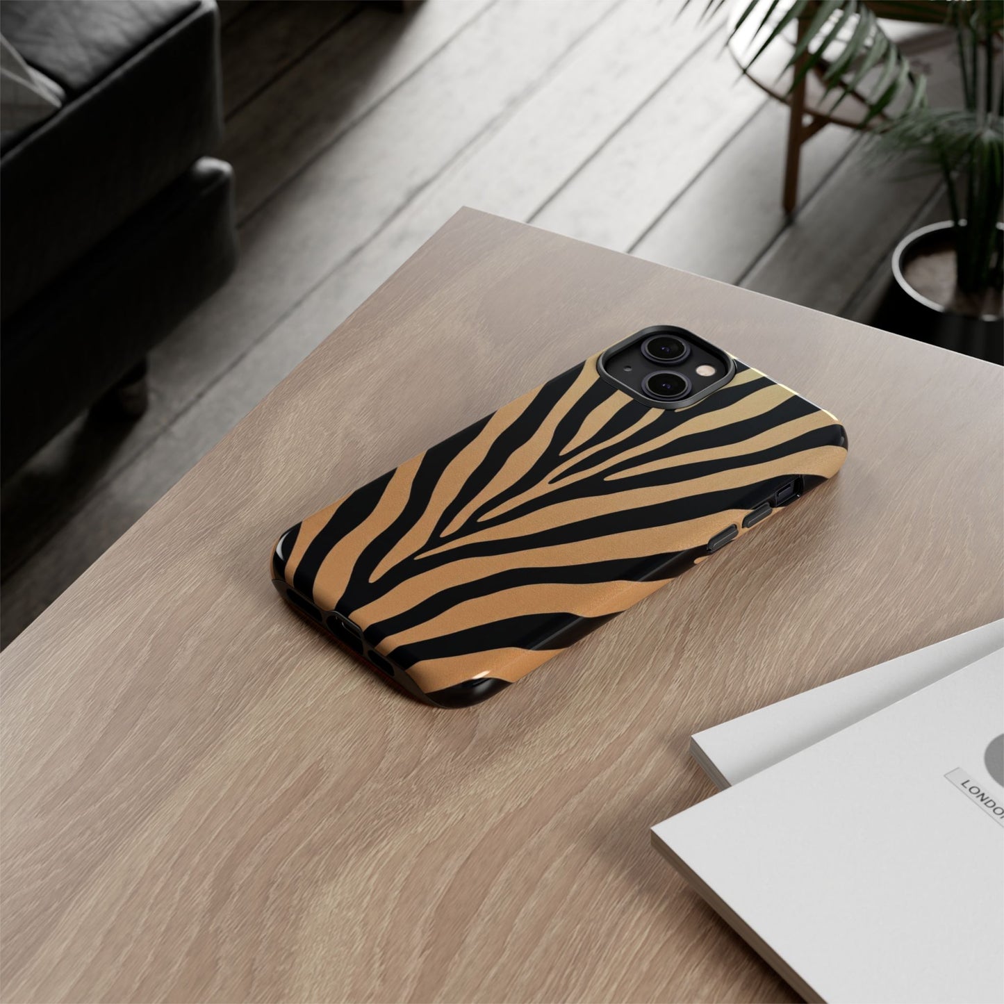 Zebra Print Tough Phone Case
