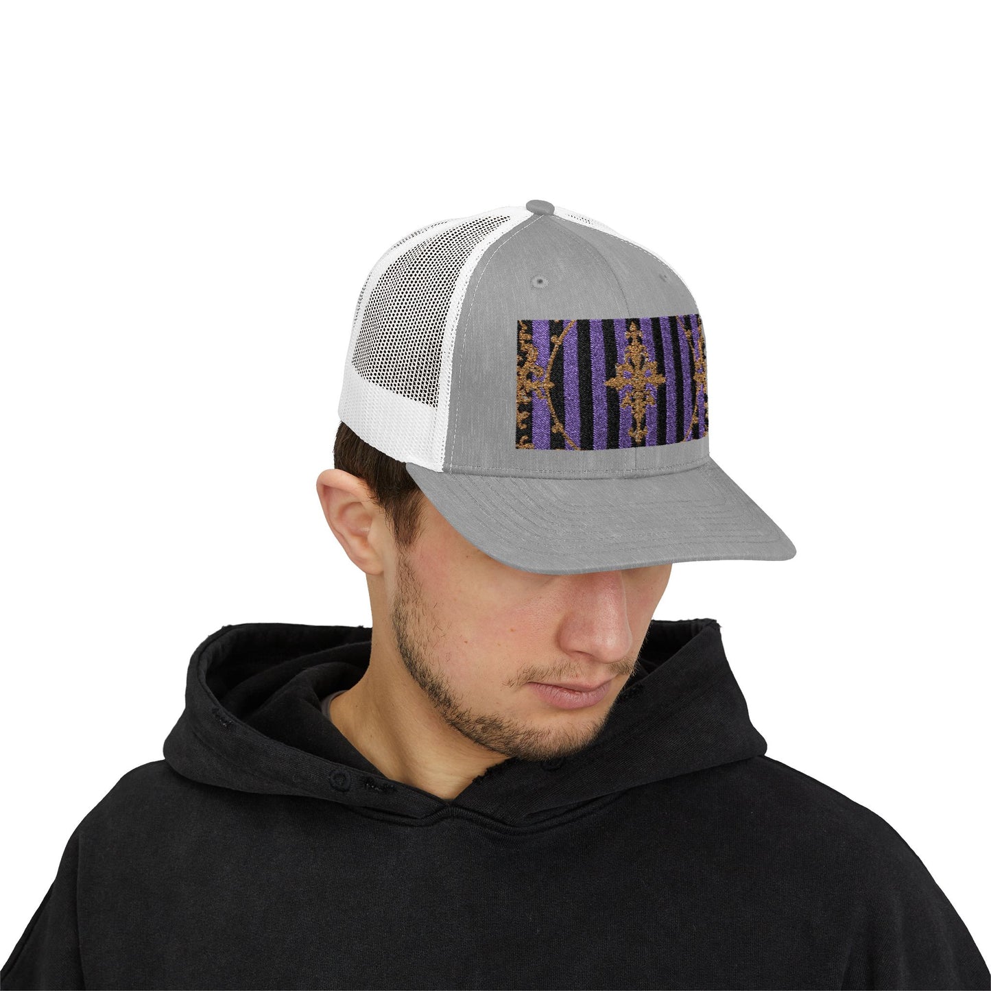 Stylish Baroque Vintage-Inspired Snapback Trucker Cap, Hipster Cap, Festival Headwear, Unique Gift for Fashion Lovers