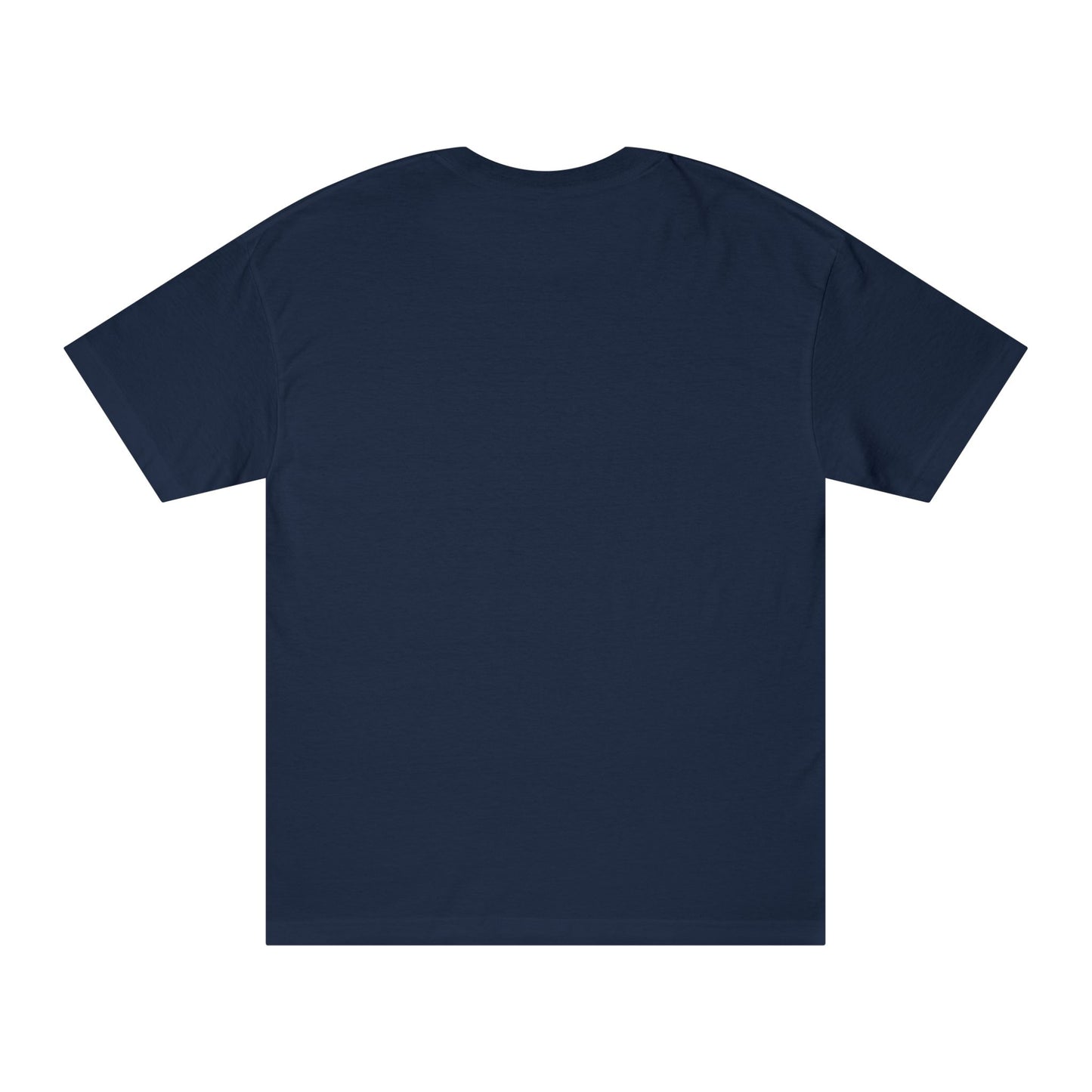 Vintage Couture Shield Unisex Classic Tee, Fashion T-Shirt, Gift for Fashion Lovers, Casual Wear, Unique Graphic Shirt - Blue & Red Striped Silver Crest