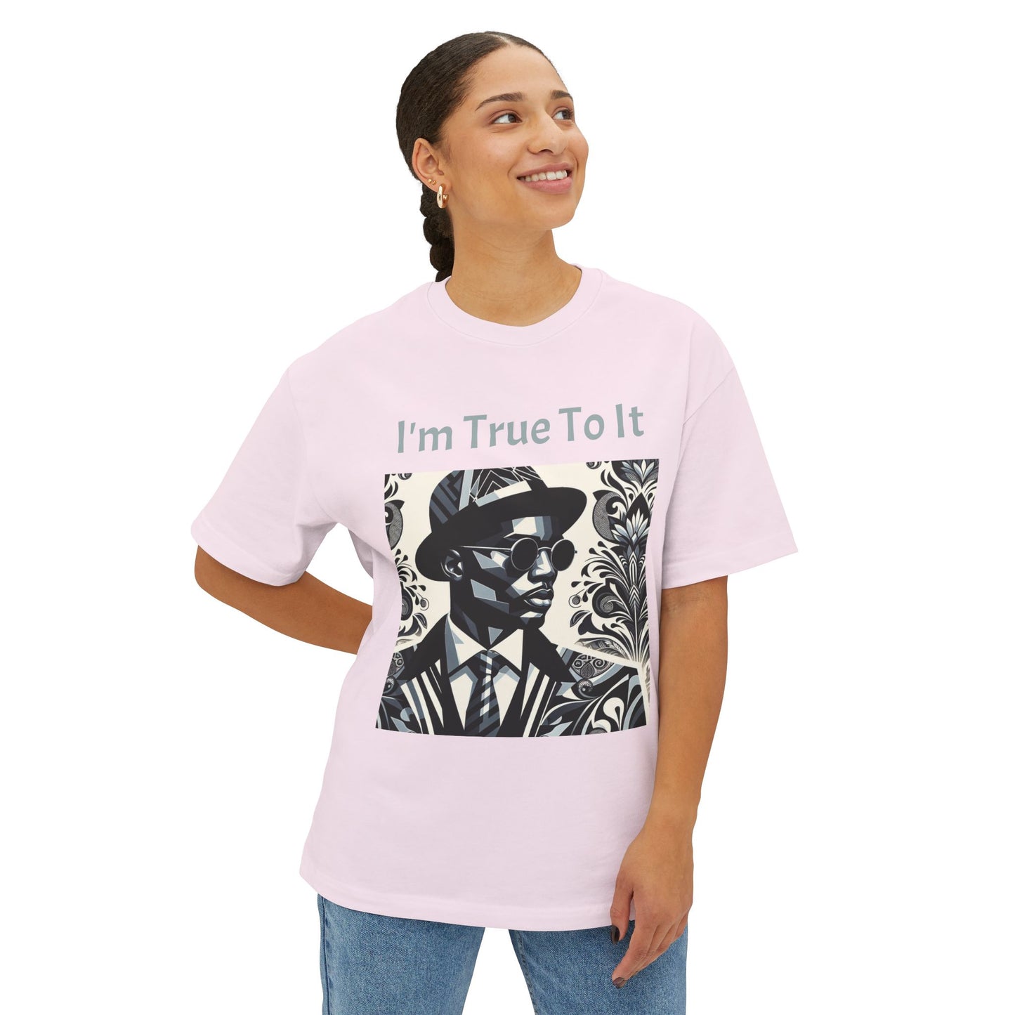 Stylish Oversized Tee, Graphic Tee, Casual Summer Tee, Urban Fashion, Vintage-Inspired T-Shirt - True To It