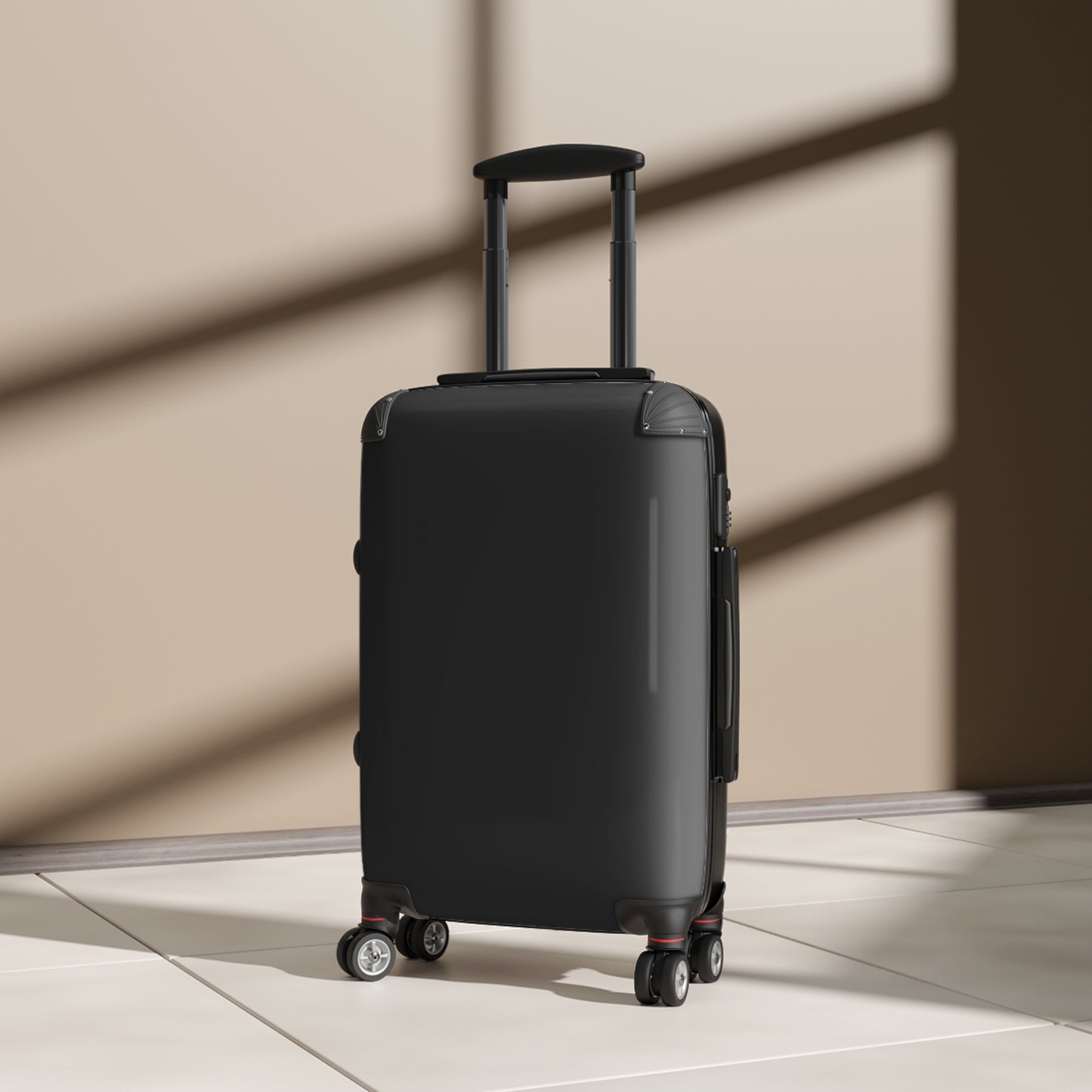 Stylish Black Travel Suitcase for Jet Setters, Lightweight Luggage for Weekend Getaways, Durable Carry-On for Road Trips, Perfect Gift