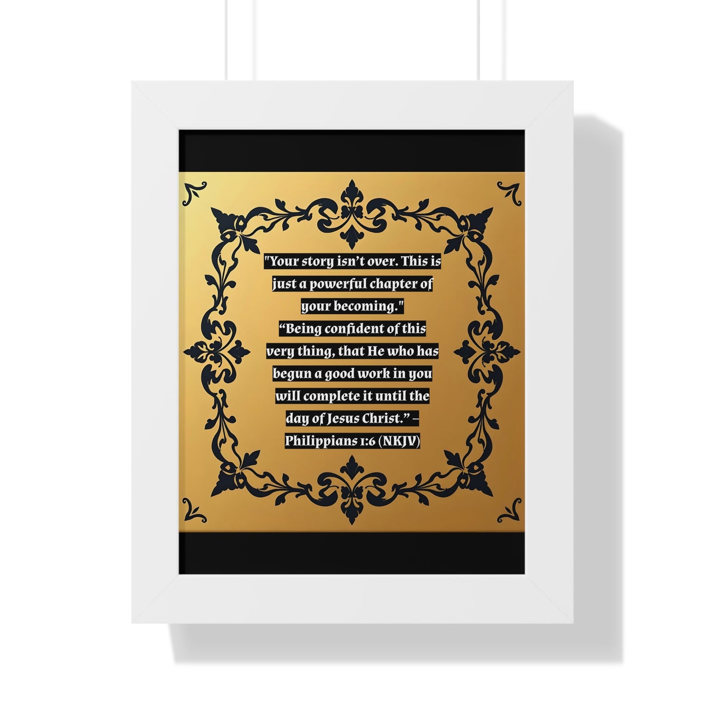 Vertical Poster - 'Your story isn't over' Wall Art