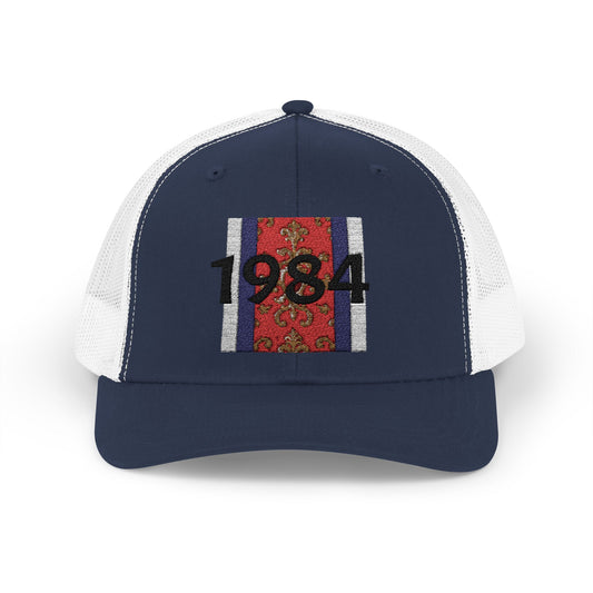 Vintage 1984 Snapback Trucker Cap, Retro Cap, Outdoor Hat, Fashion Accessory, Gift for Him, Casual Wear, Unisex
