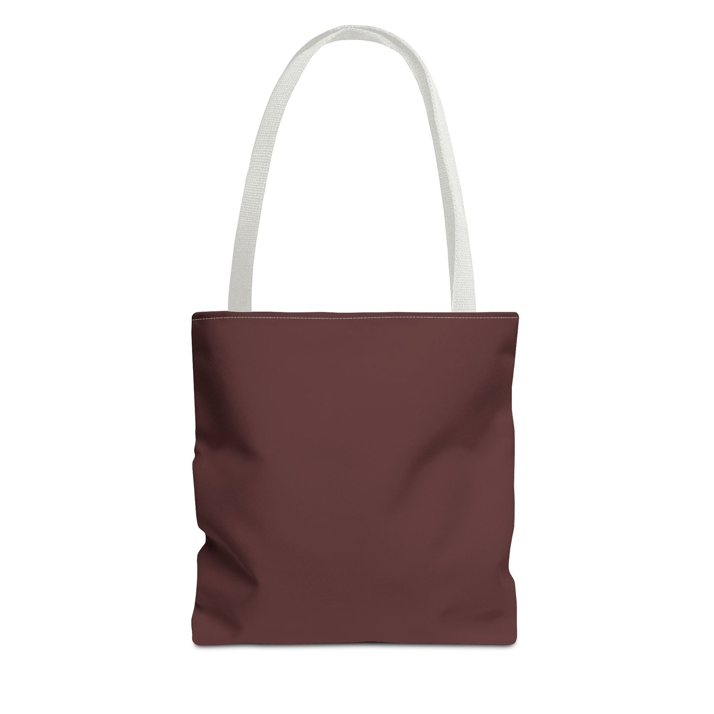 Stylish Brown Merlot All-Over Print Tote Bag, Eco-Friendly Shopping Bag, Reusable Grocery Tote, Personalized Gift, Trendy Handbag